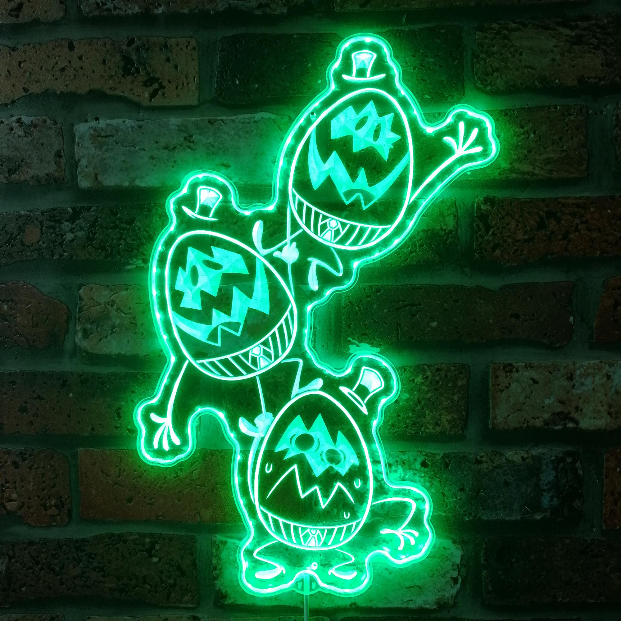 Hazbin Hotel Egg Boiz Minions Dynamic RGB Edge Lit LED Sign