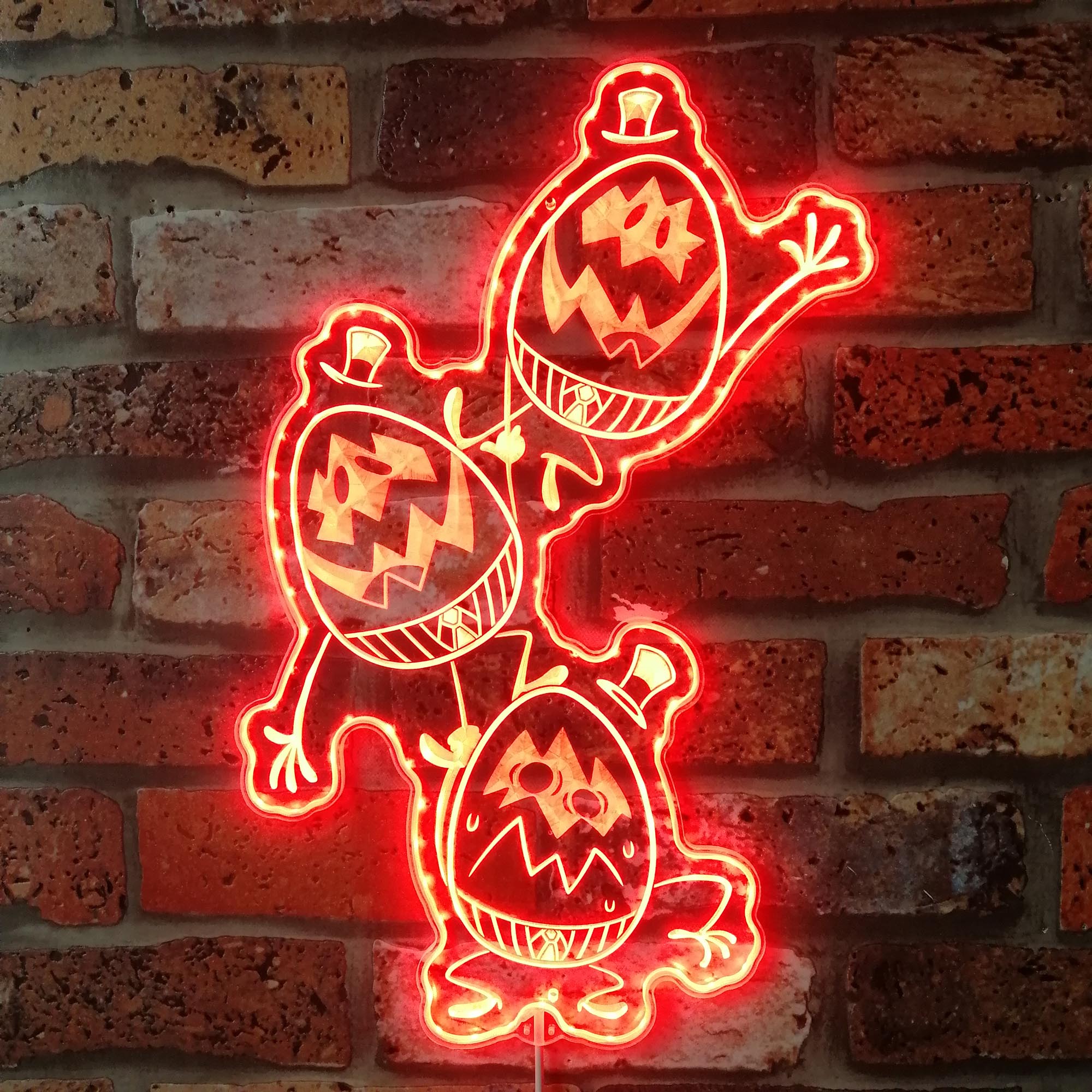 Hazbin Hotel Egg Boiz Minions Dynamic RGB Edge Lit LED Sign