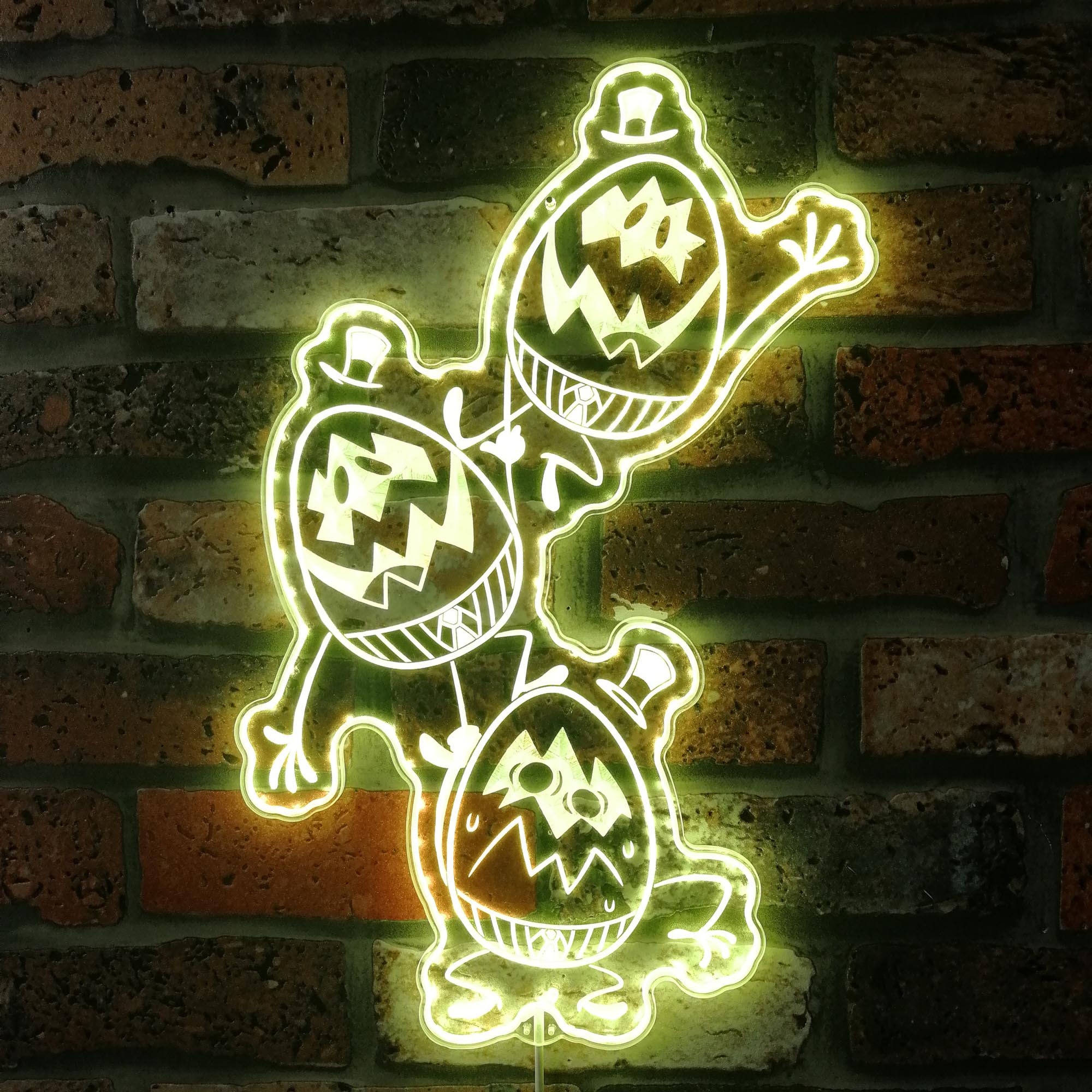 Hazbin Hotel Egg Boiz Minions Dynamic RGB Edge Lit LED Sign