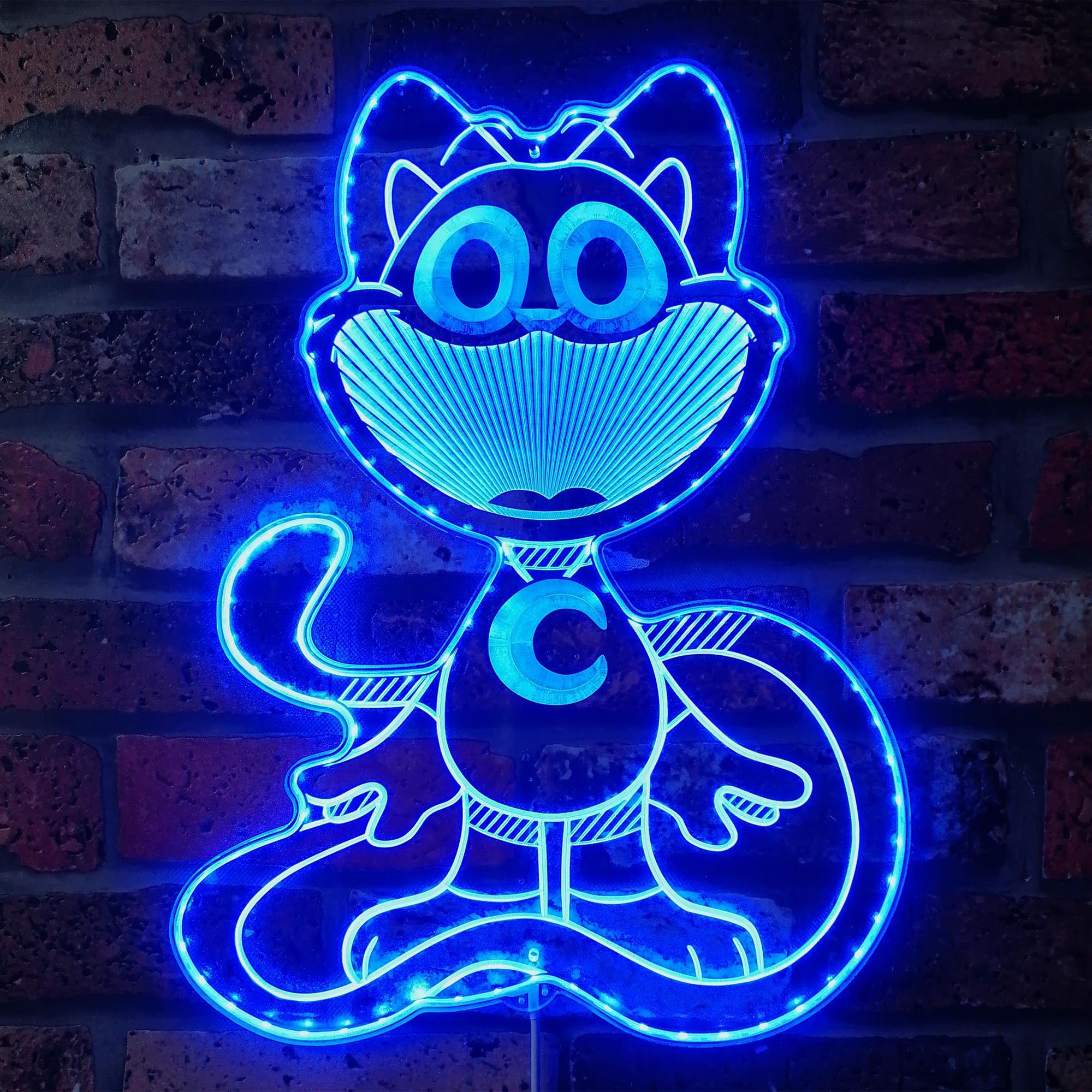 Smiling Critters Catnap Dynamic RGB Edge Lit LED Sign