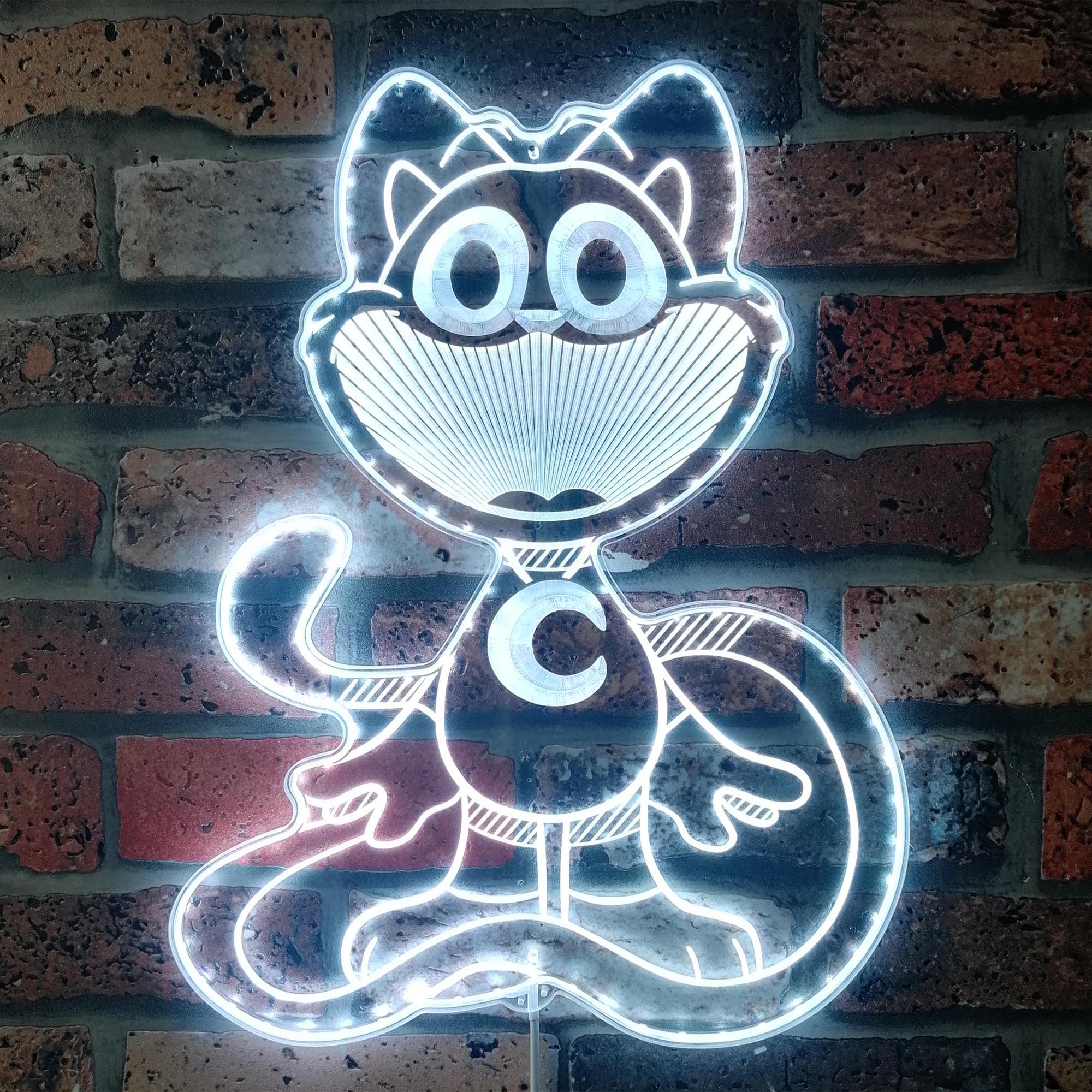 Smiling Critters Catnap Dynamic RGB Edge Lit LED Sign