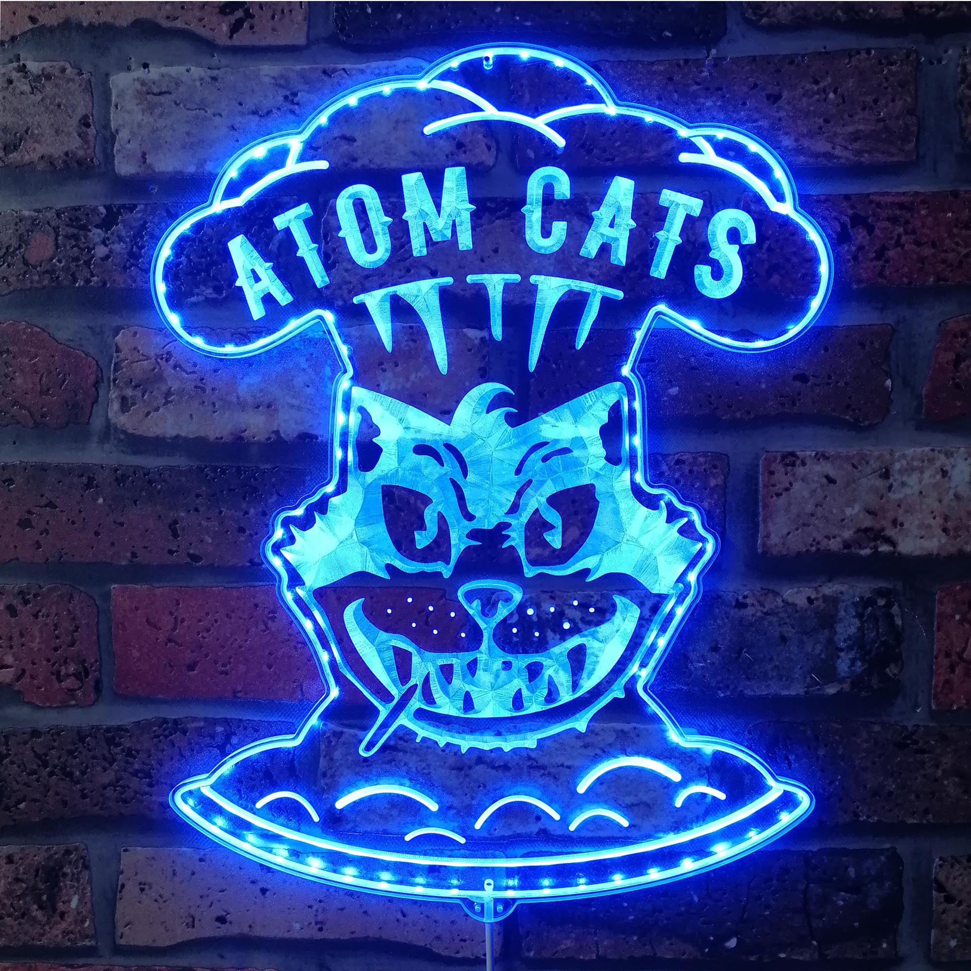 Atom Cats Dynamic RGB Edge Lit LED Sign