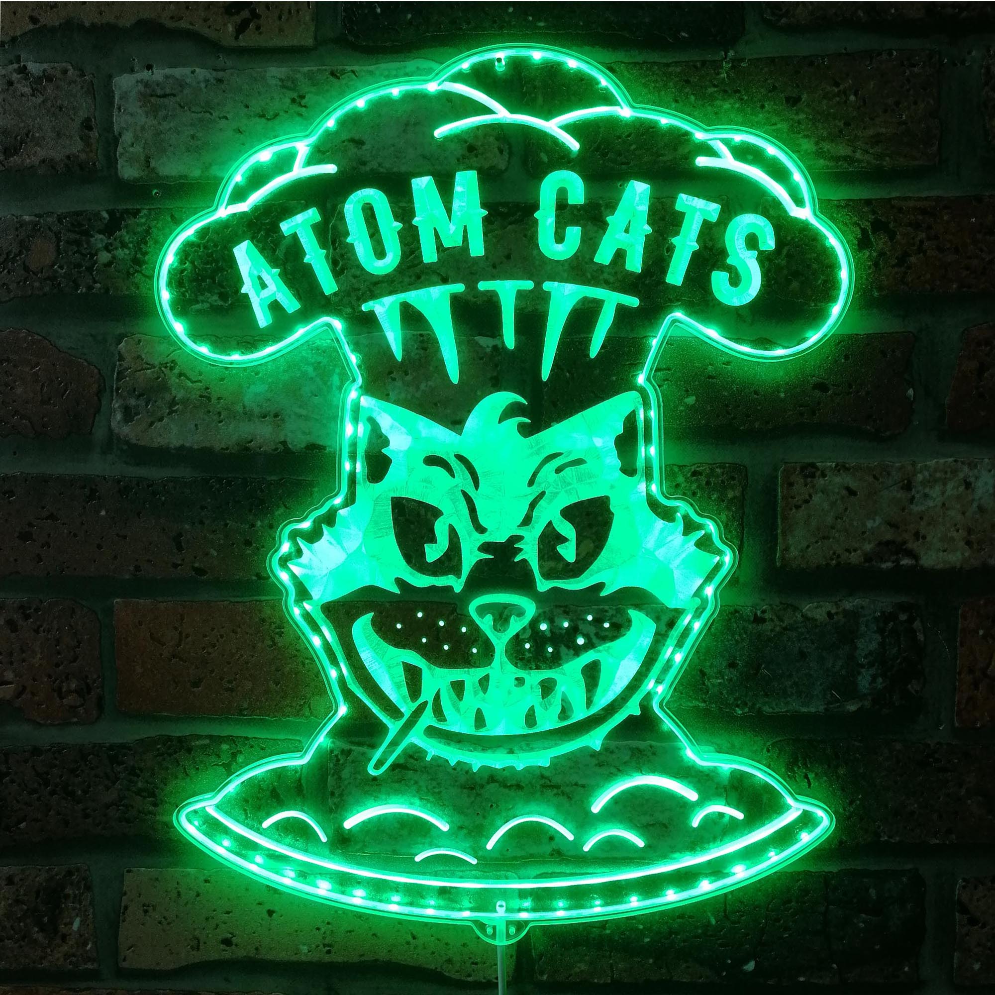 Atom Cats Dynamic RGB Edge Lit LED Sign