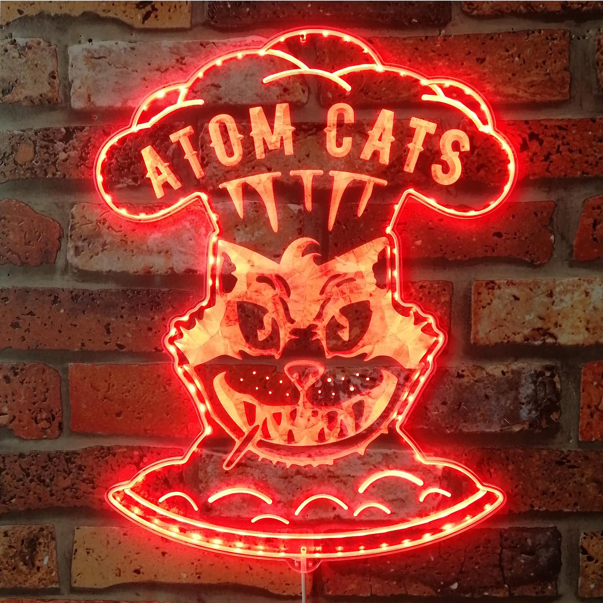 Atom Cats Dynamic RGB Edge Lit LED Sign