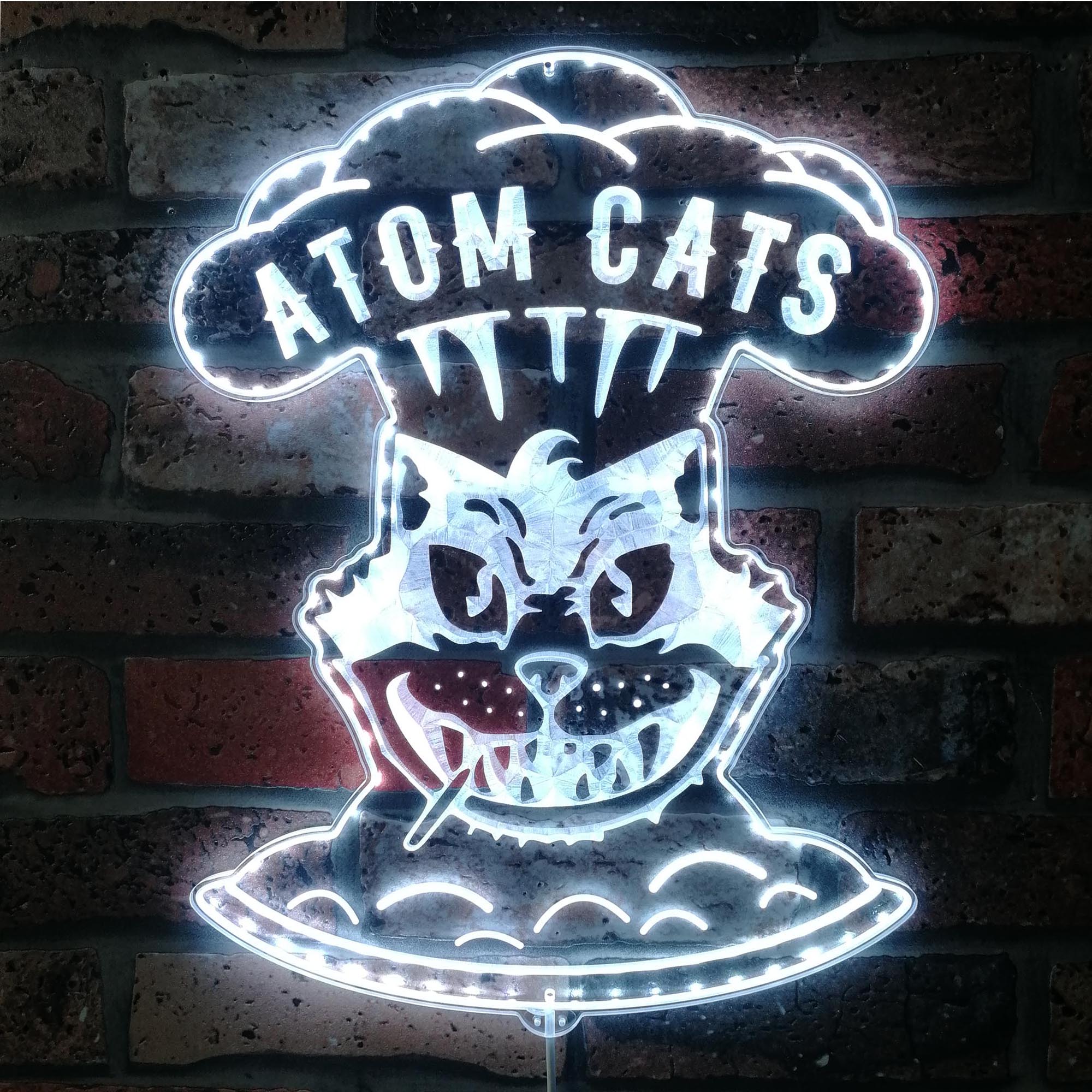 Atom Cats Dynamic RGB Edge Lit LED Sign