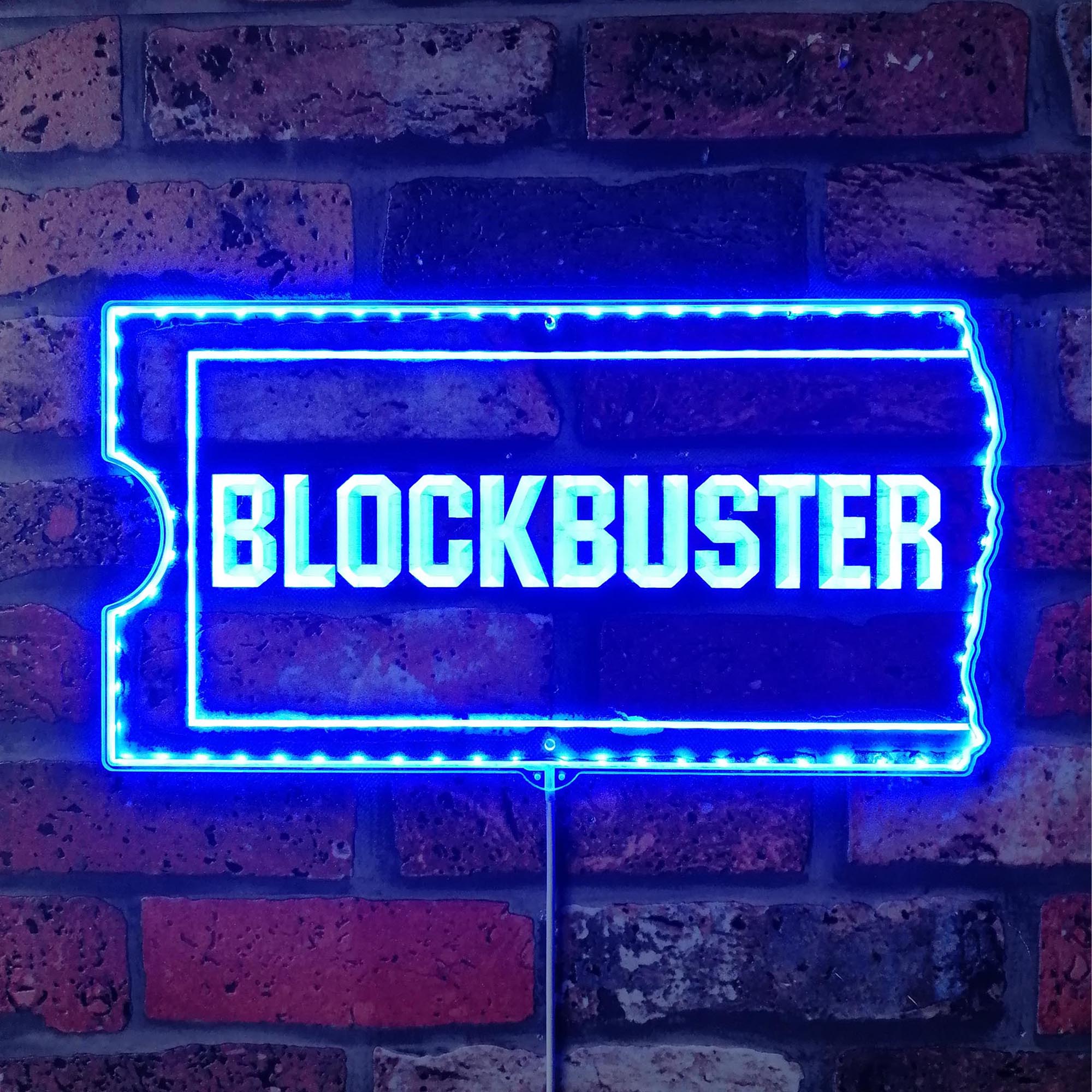 Blockbuster Video Neon Dynamic RGB Edge Lit LED Sign