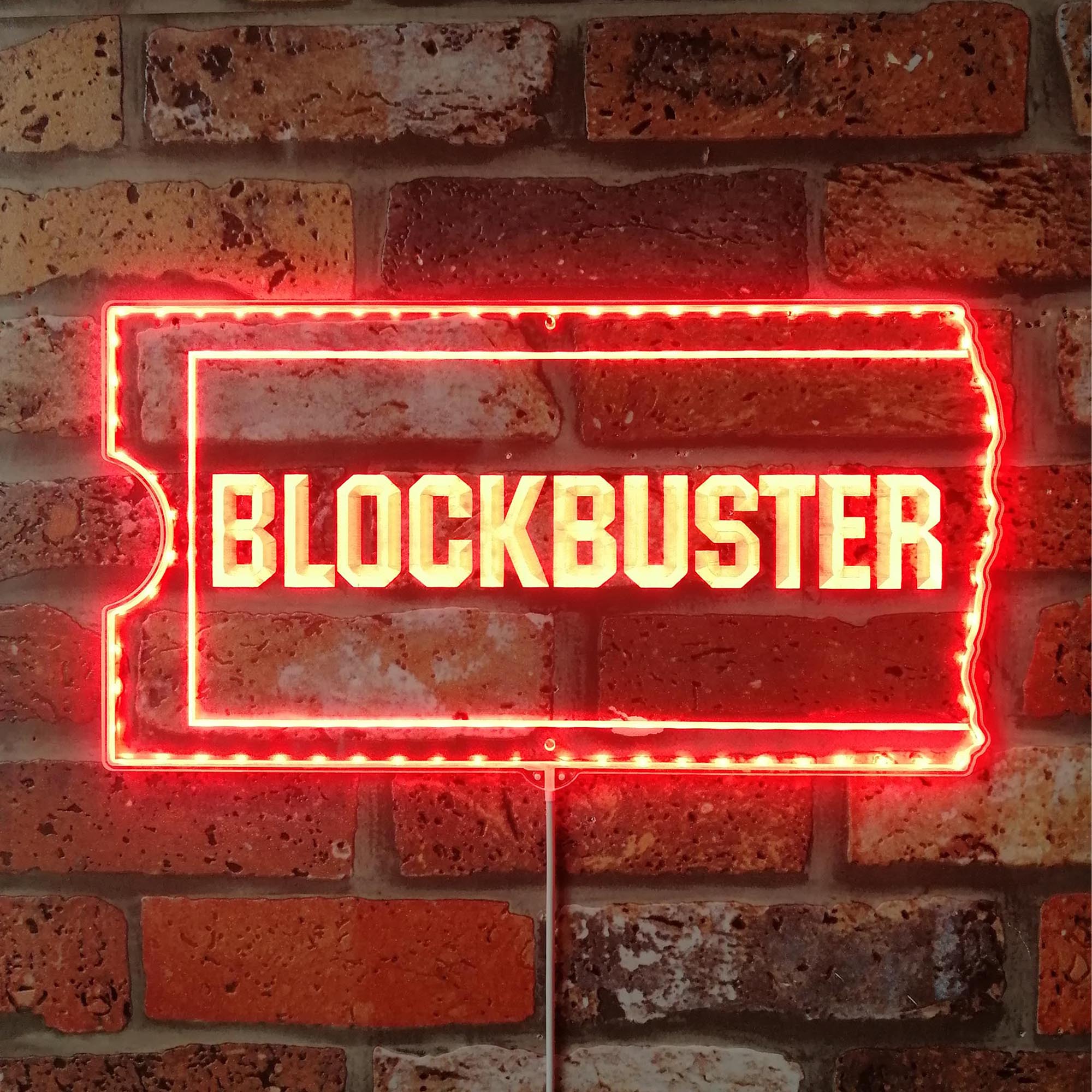 Blockbuster Video Neon Dynamic RGB Edge Lit LED Sign