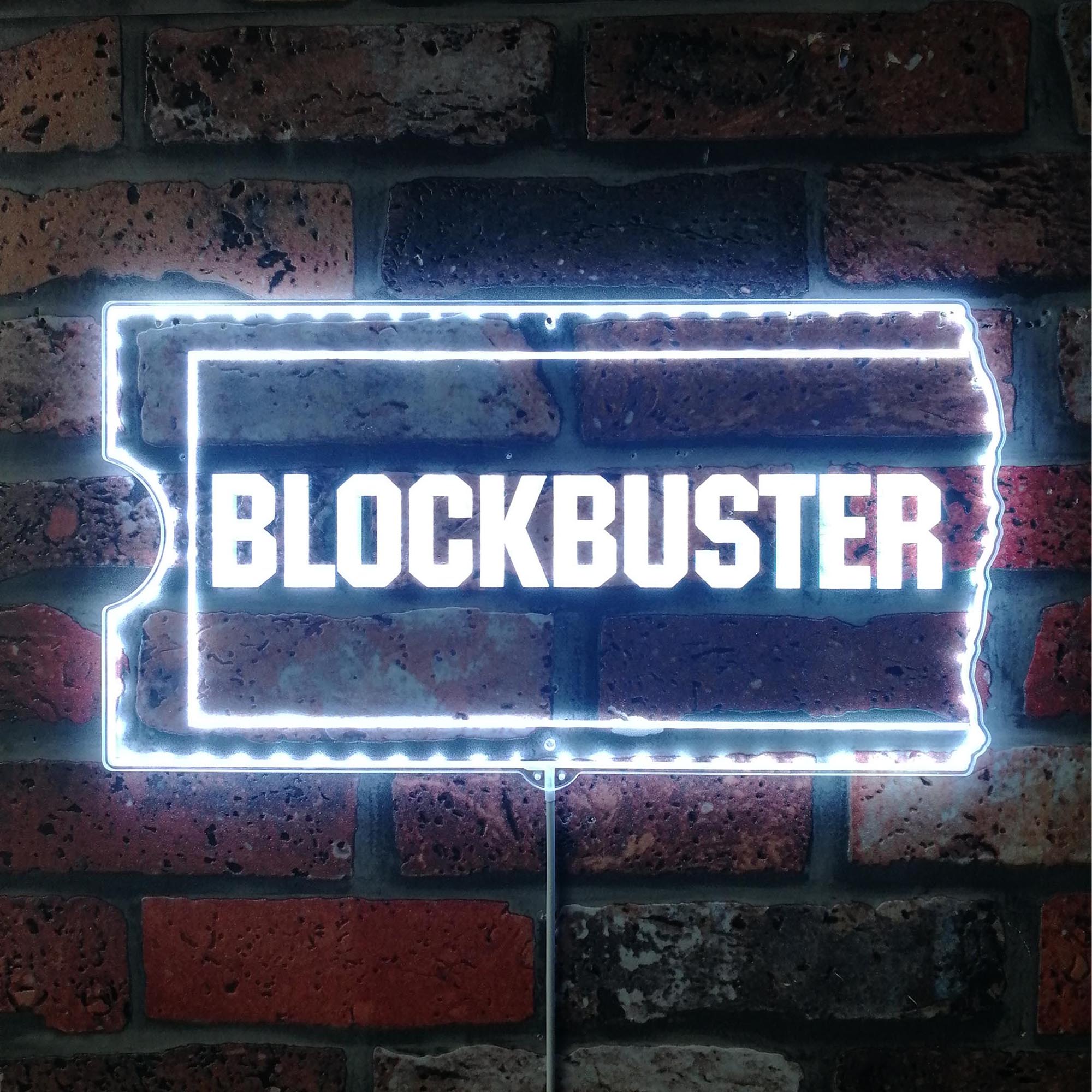 Blockbuster Video Neon Dynamic RGB Edge Lit LED Sign