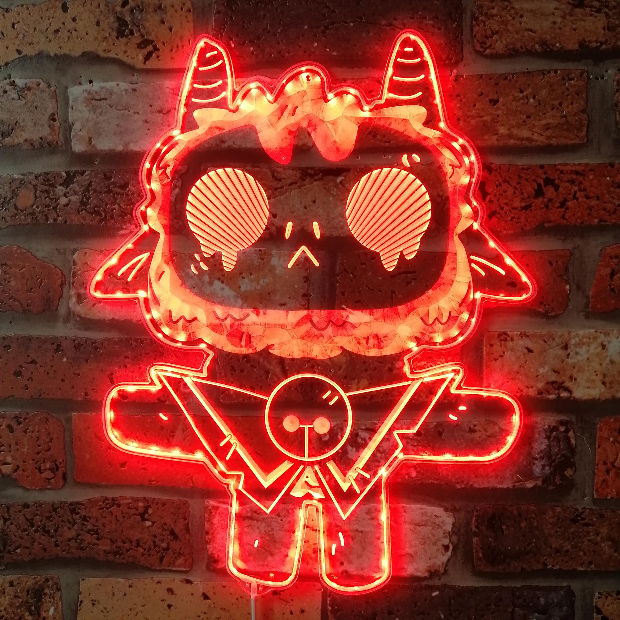 Cult of the lamb Dynamic RGB Edge Lit LED Sign