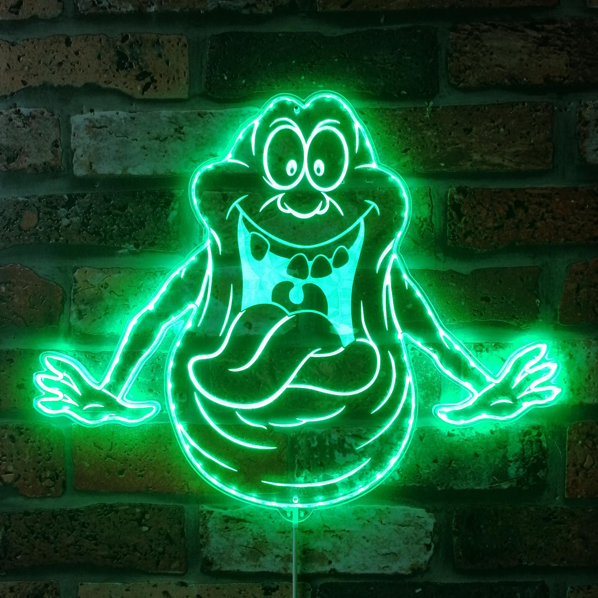 Ghostbuster Slimer Dynamic RGB Edge Lit LED Sign