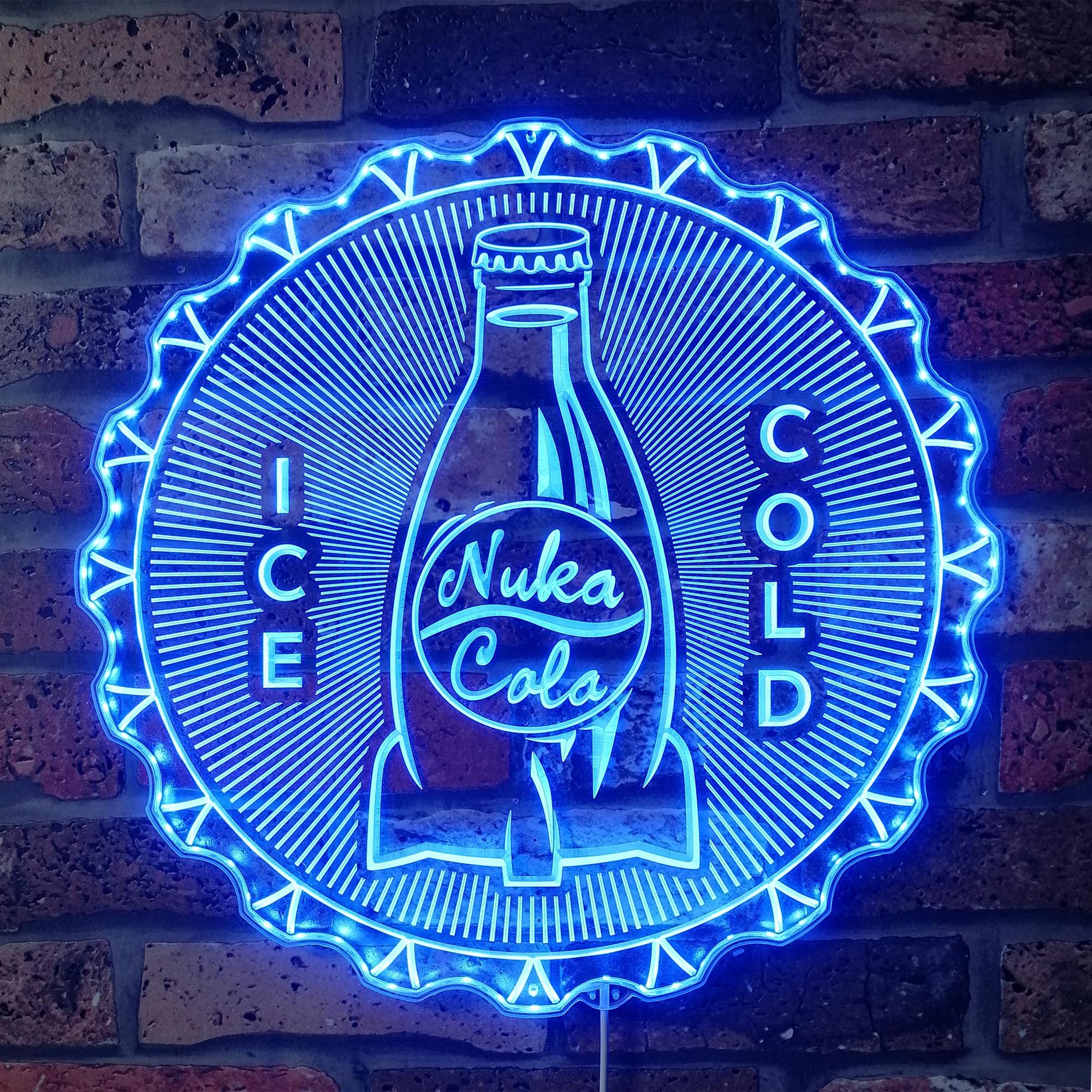 Fallout Nuka Cola Dynamic Neon RGB Edge Lit LED Sign