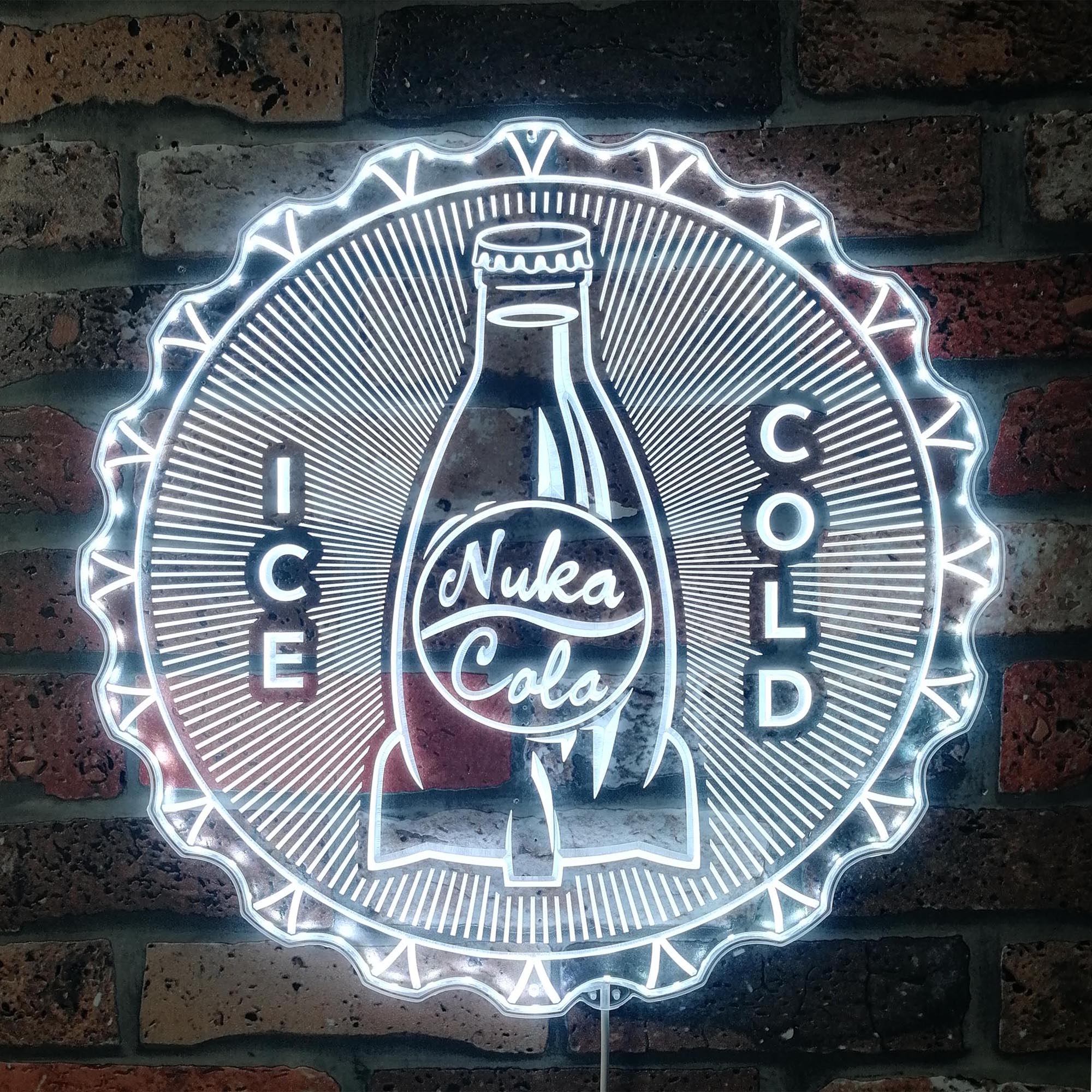 Fallout Nuka Cola Dynamic Neon RGB Edge Lit LED Sign