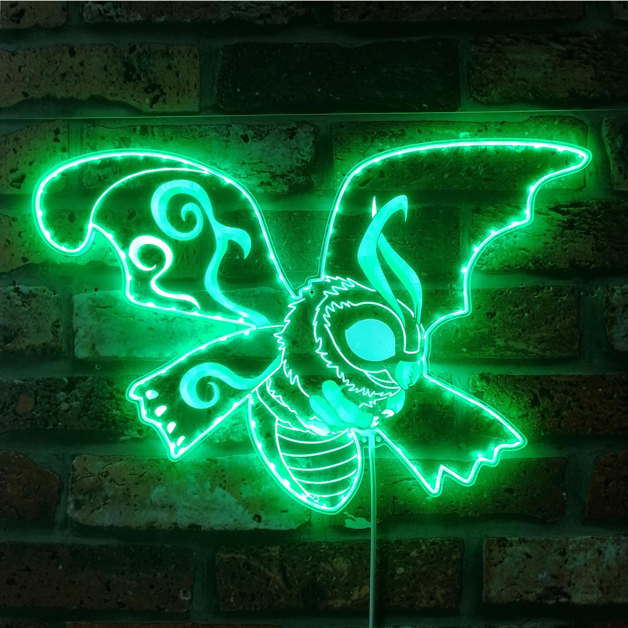 Mothra Godzilla Dynamic RGB Edge Lit LED Sign