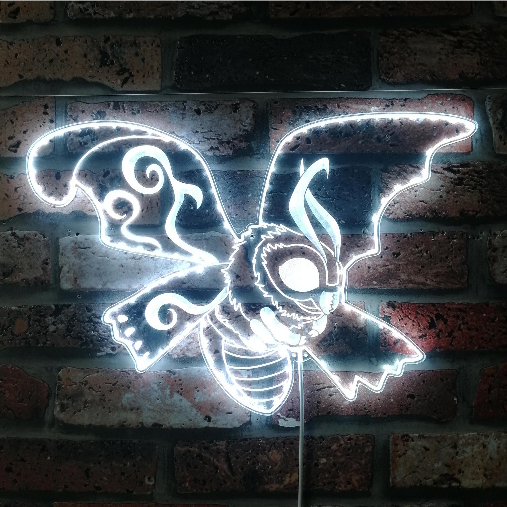 Mothra Godzilla Dynamic RGB Edge Lit LED Sign