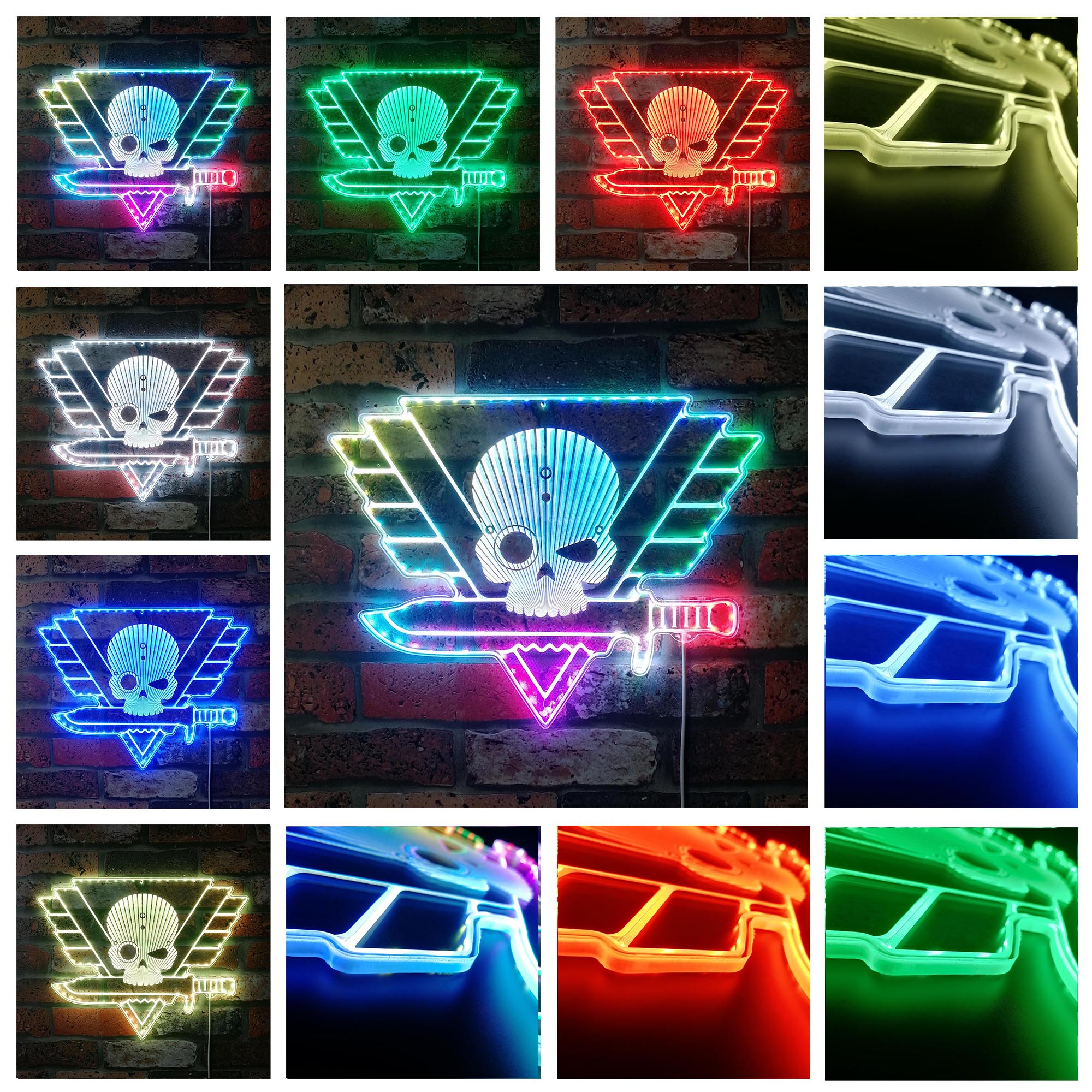 Warhammer Kill Team Dynamic RGB Edge Lit LED Sign
