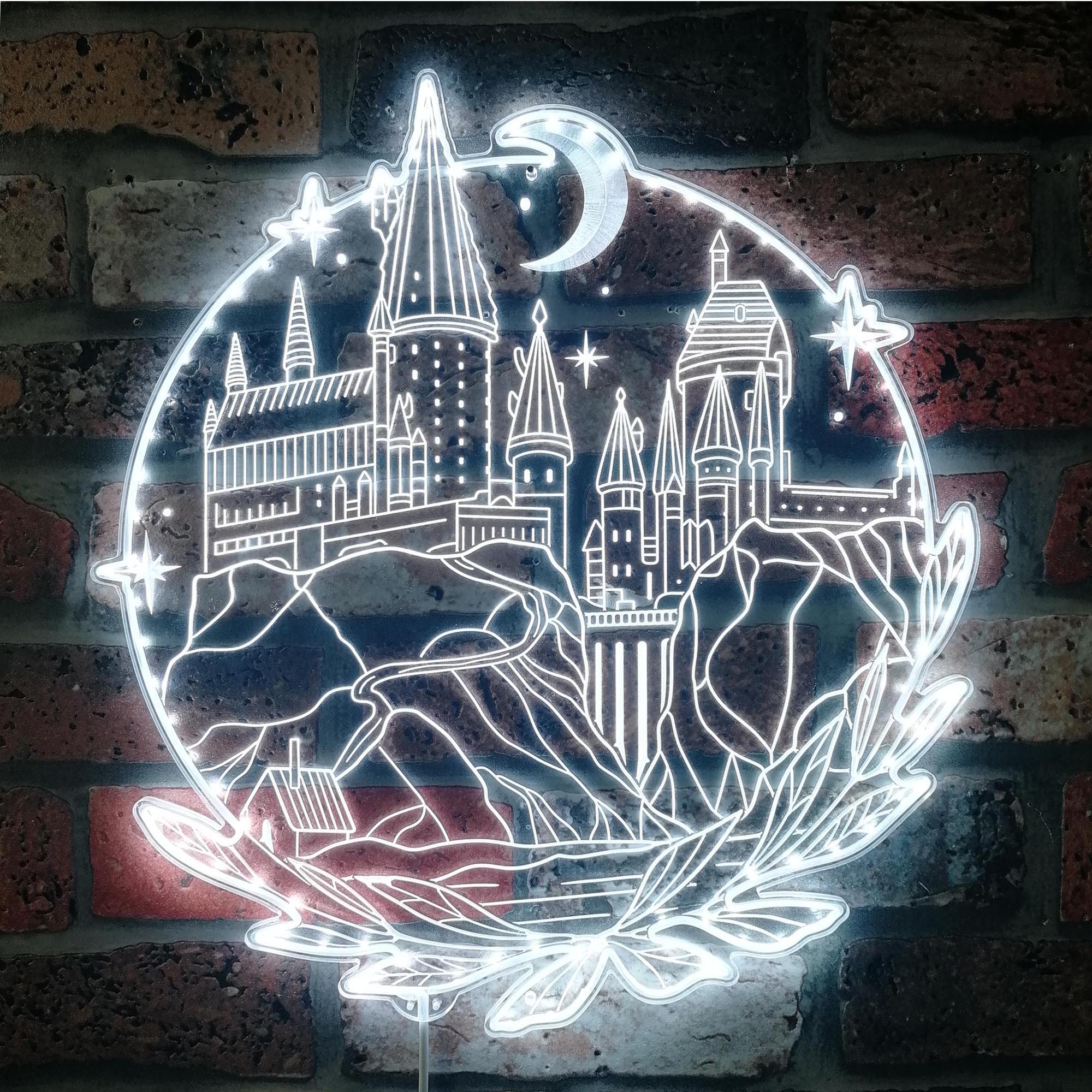 Harry Potter Hogwarts Castle Dynamic RGB Edge Lit LED Sign