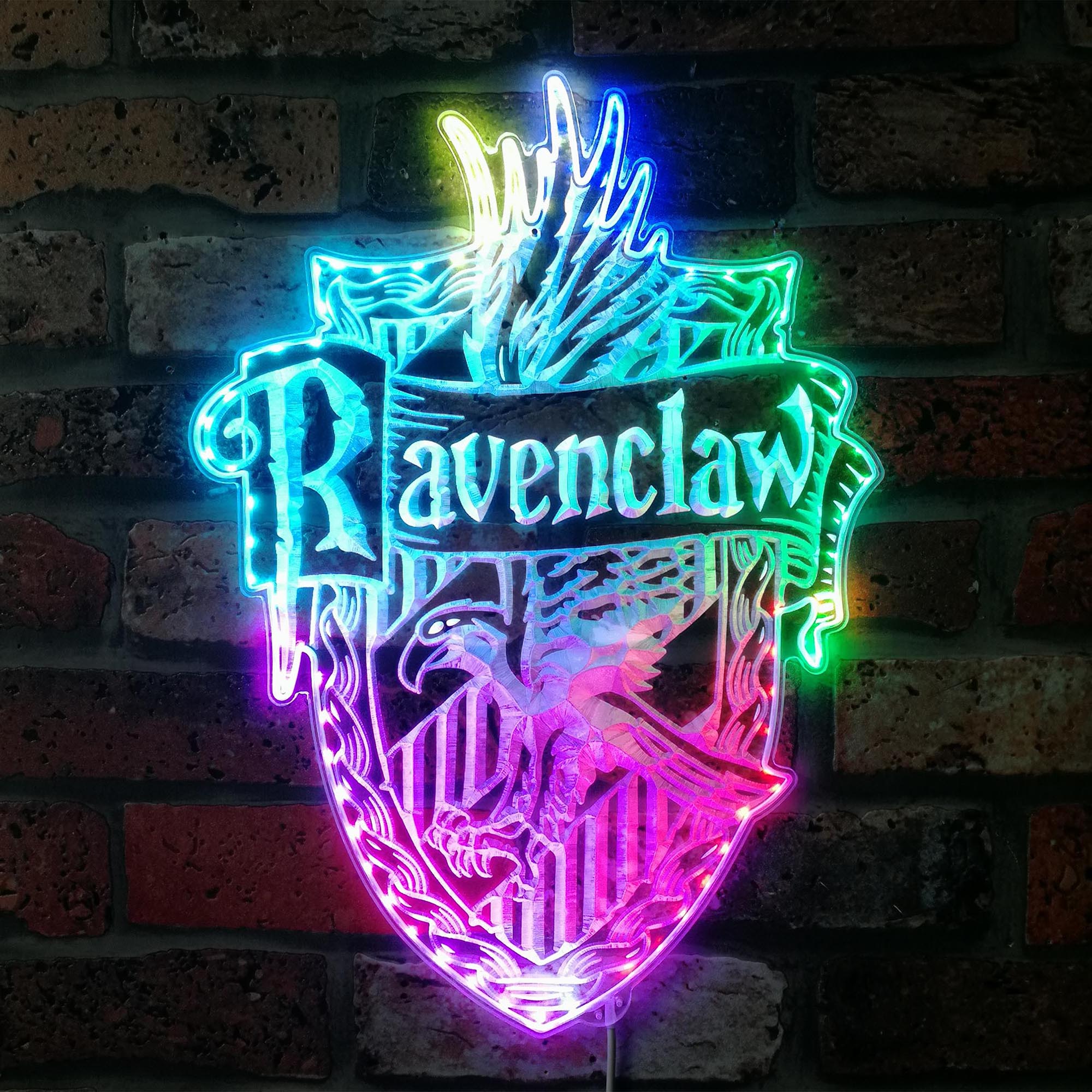 Harry Potter Ravenclaw Dynamic RGB Edge Lit LED Sign