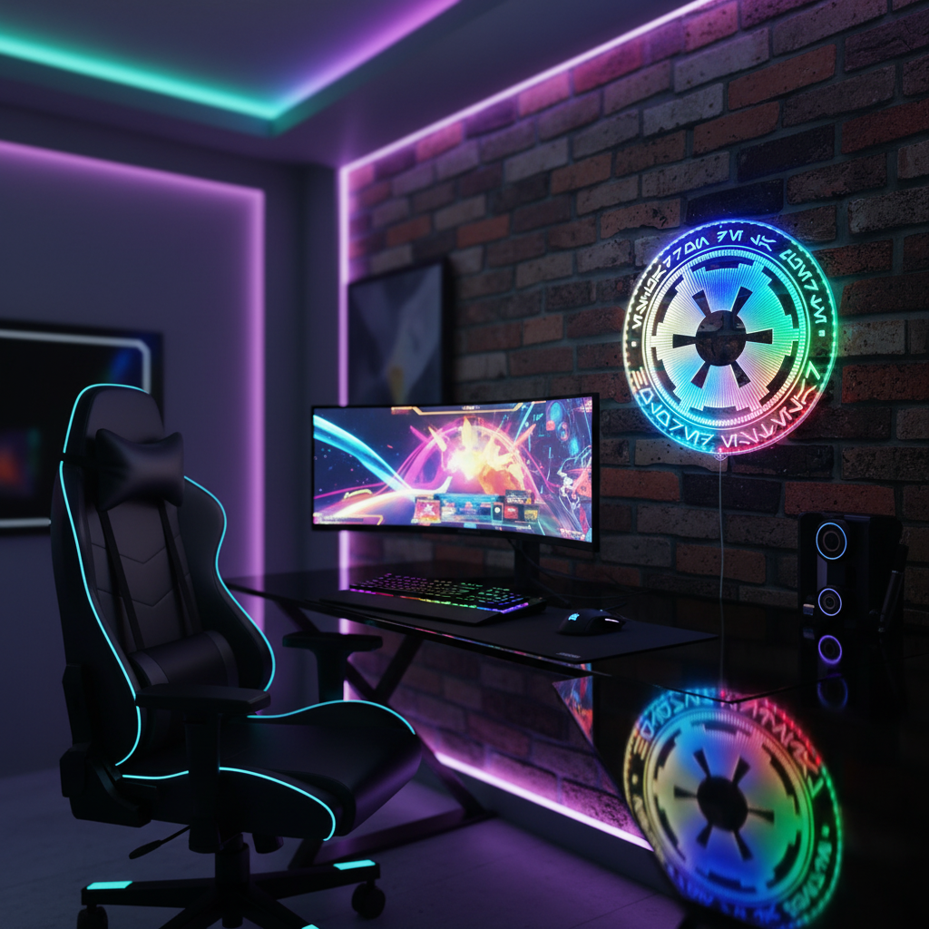 Star Wars Galactic Empire Neon LED Sign with Dynamic RGB Colors