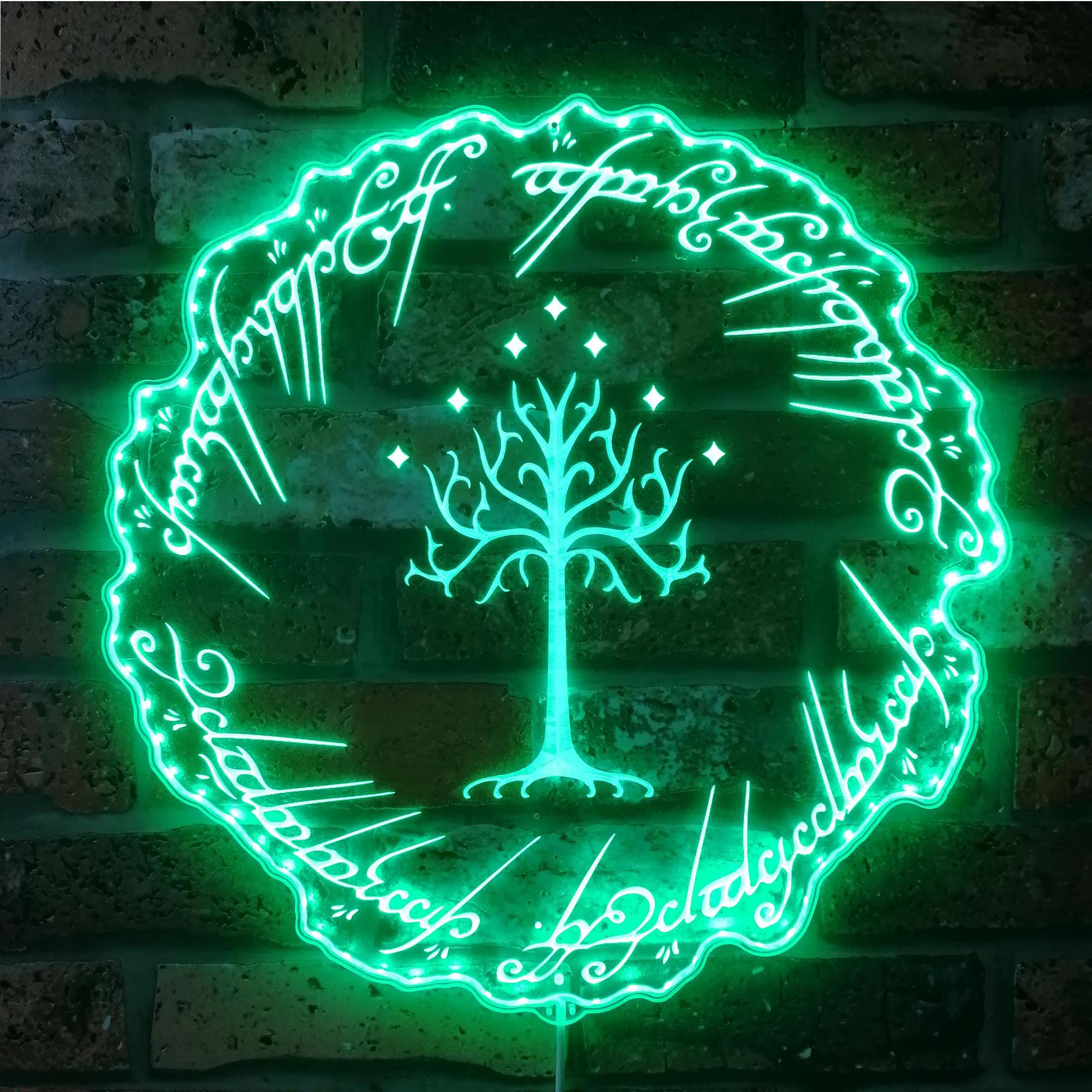 Lord of the Rings Gondor Neon RGB Edge Lit LED Sign