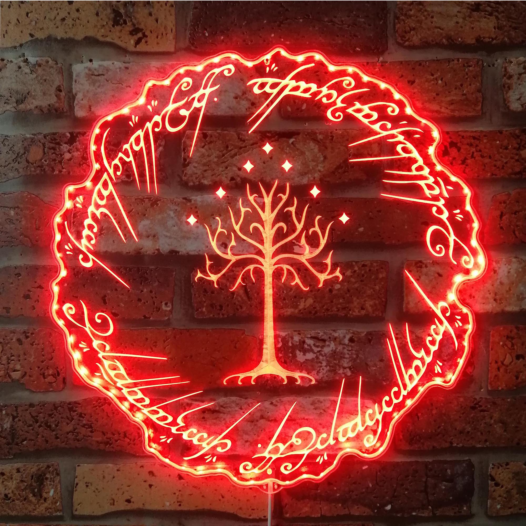 Lord of the Rings Gondor Neon RGB Edge Lit LED Sign