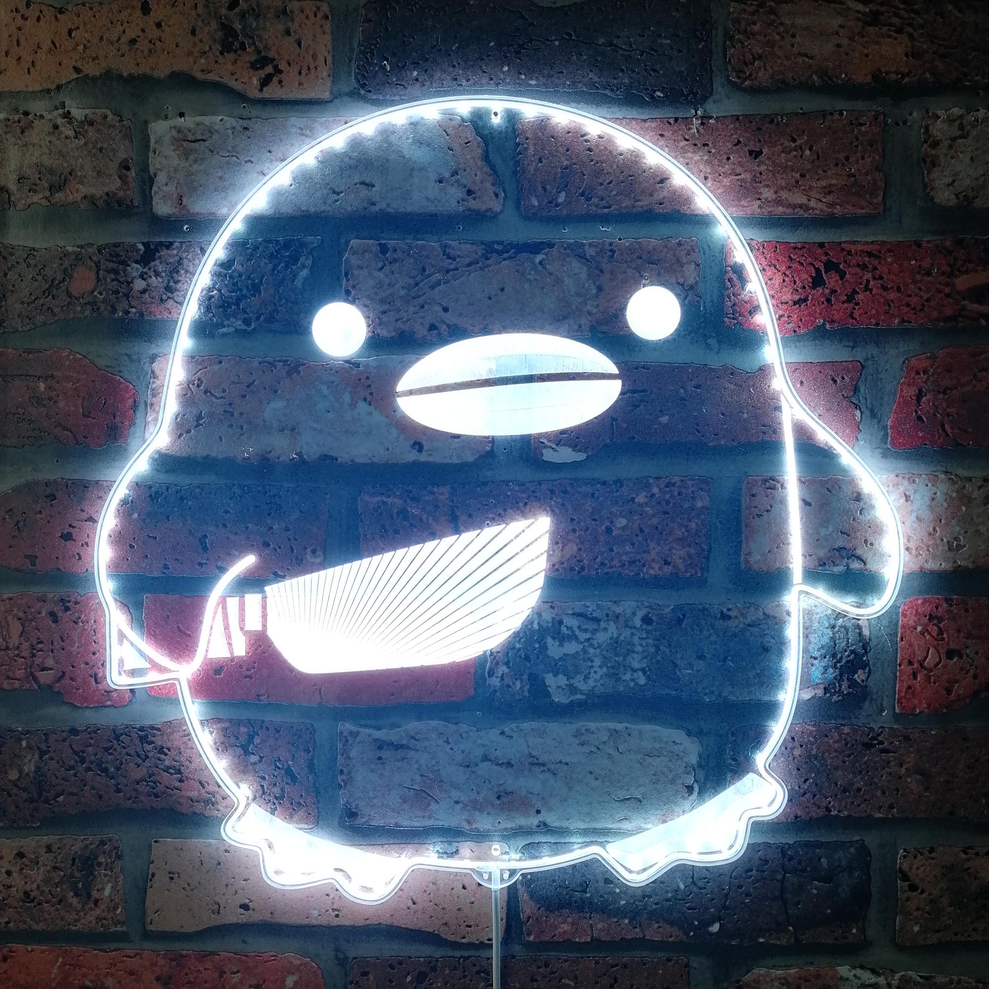 Duck with Knife Dynamic RGB Edge Lit LED Sign