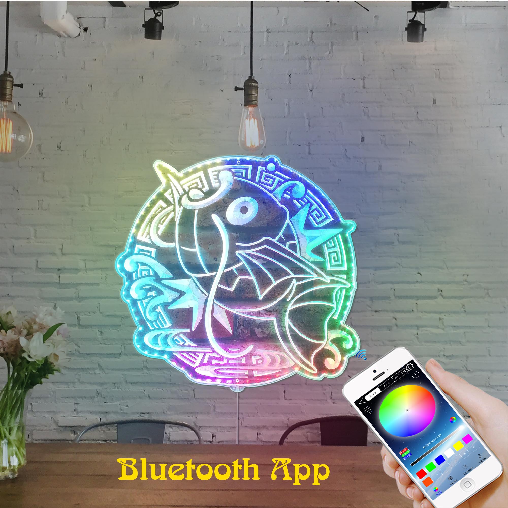 Magikarp Dynamic RGB Edge Lit LED Sign