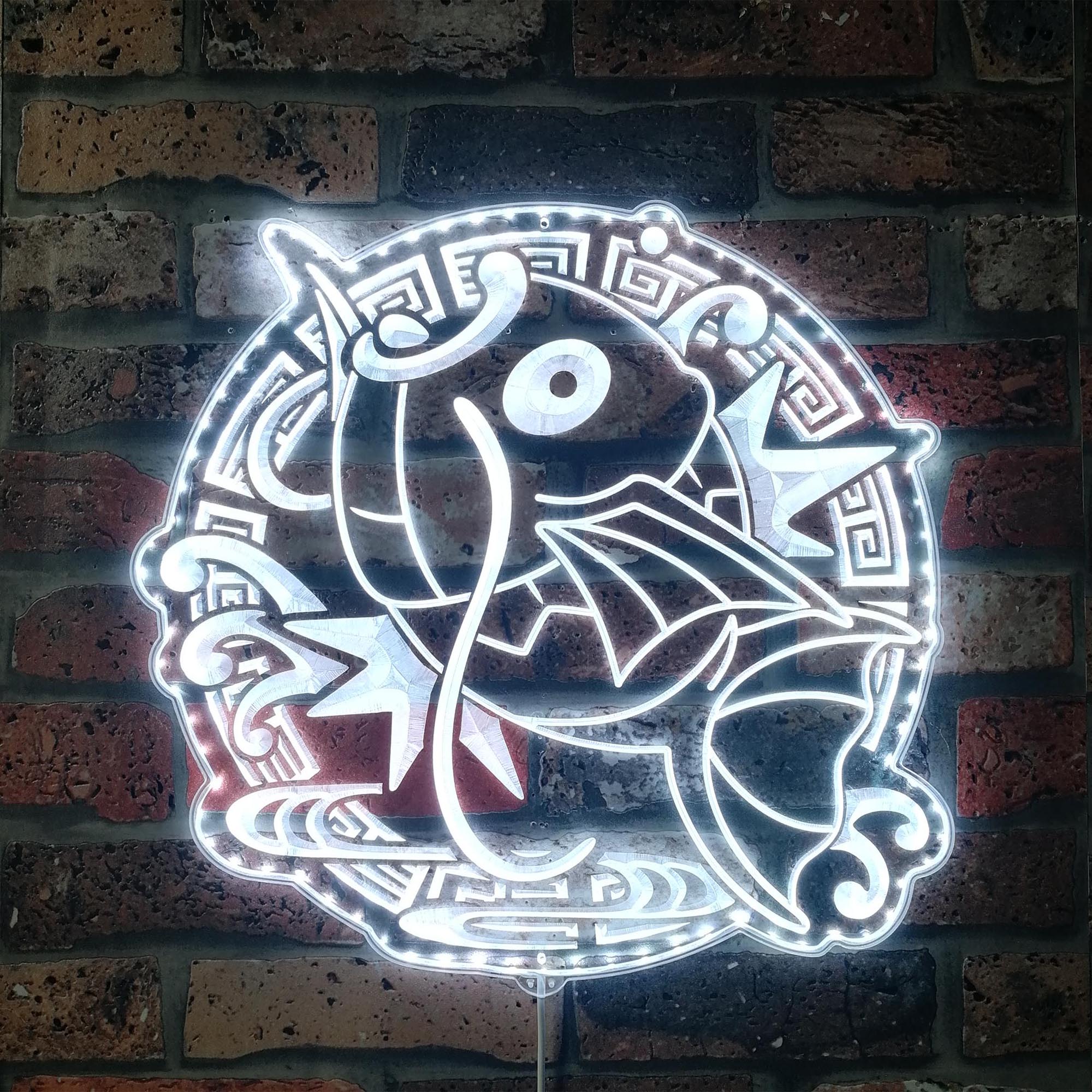 Magikarp Pokemon Dynamic RGB Edge Lit LED Sign