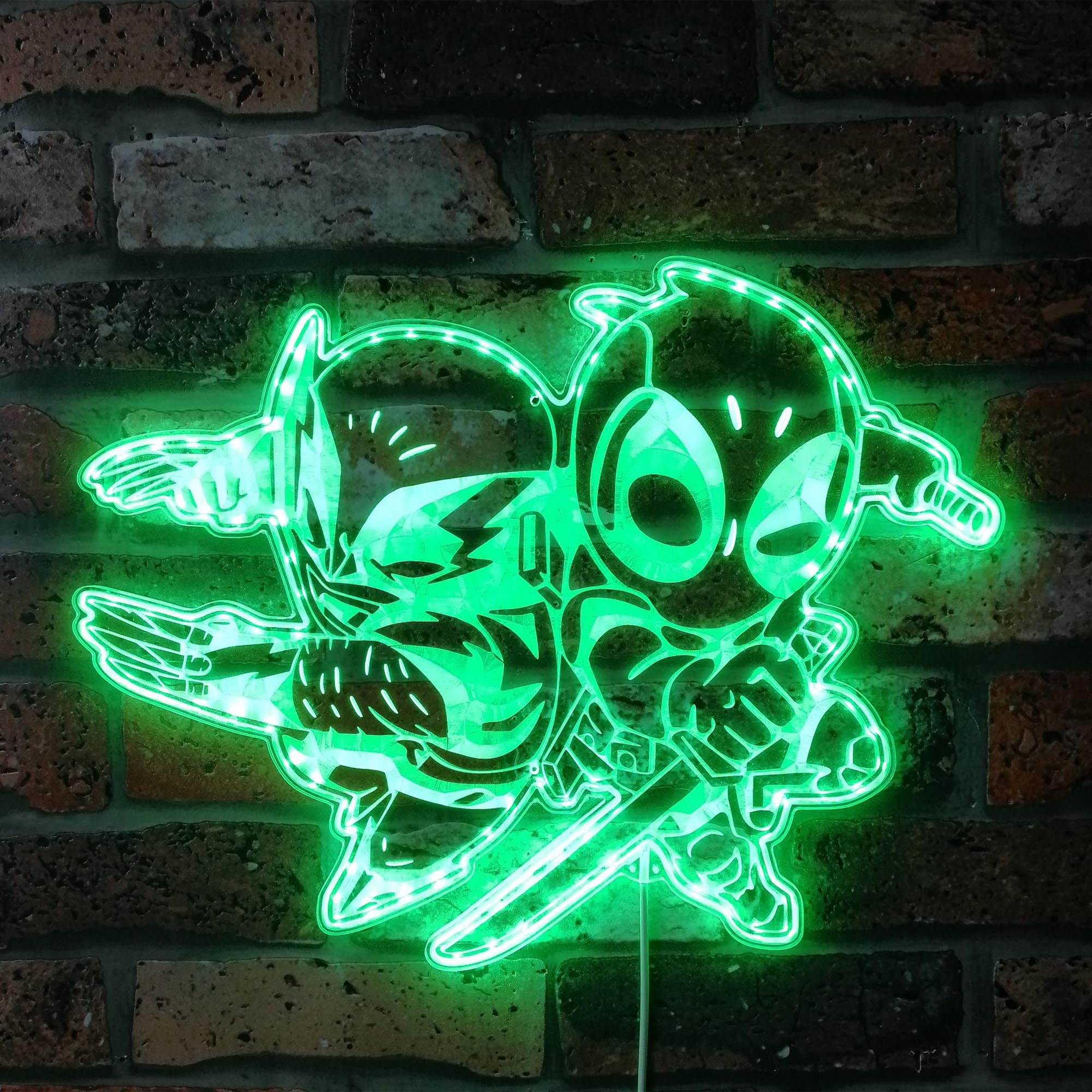 Deadpool & Wolverine Dynamic RGB Edge Lit LED Sign