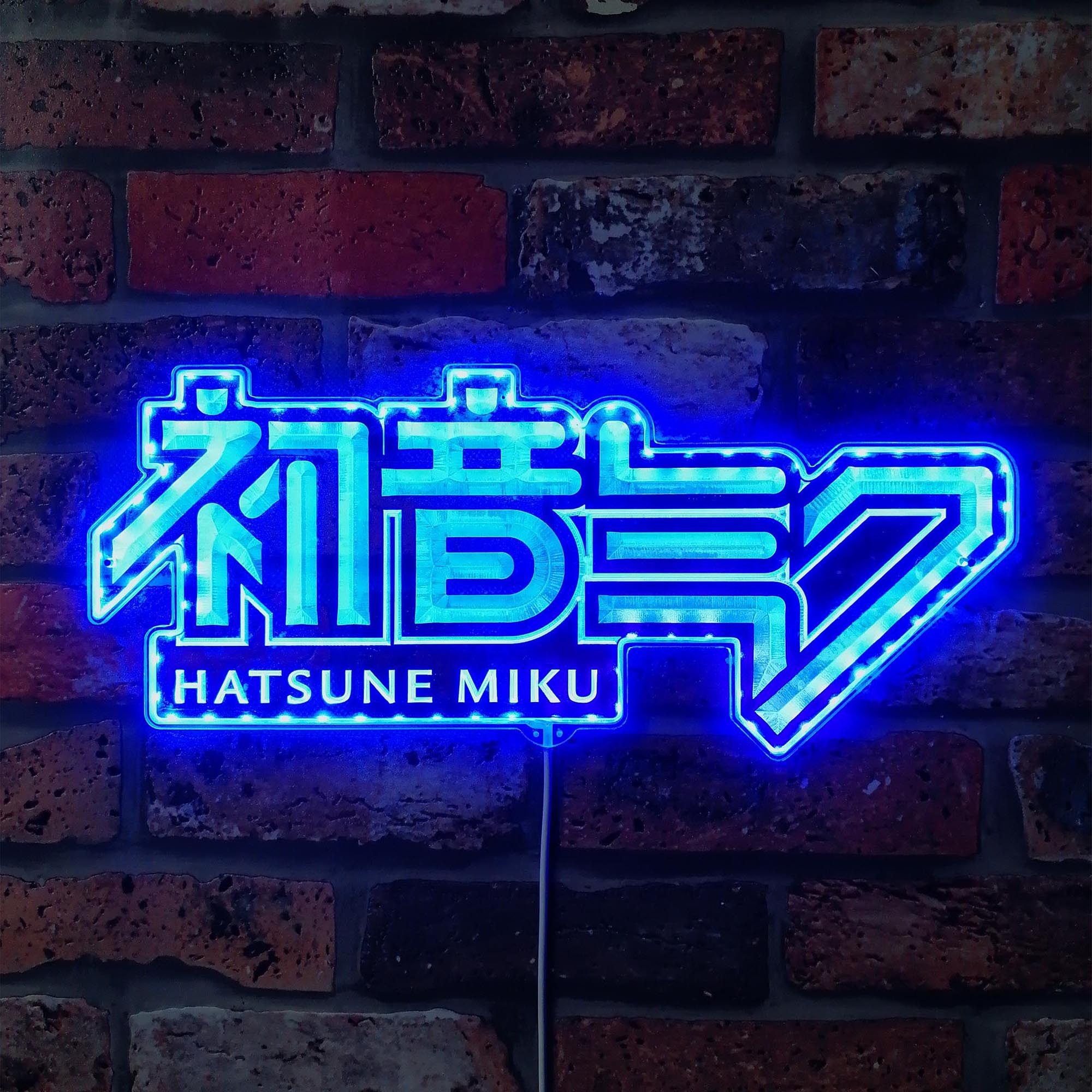 Hatsune Miku Dynamic RGB Edge Lit LED Sign