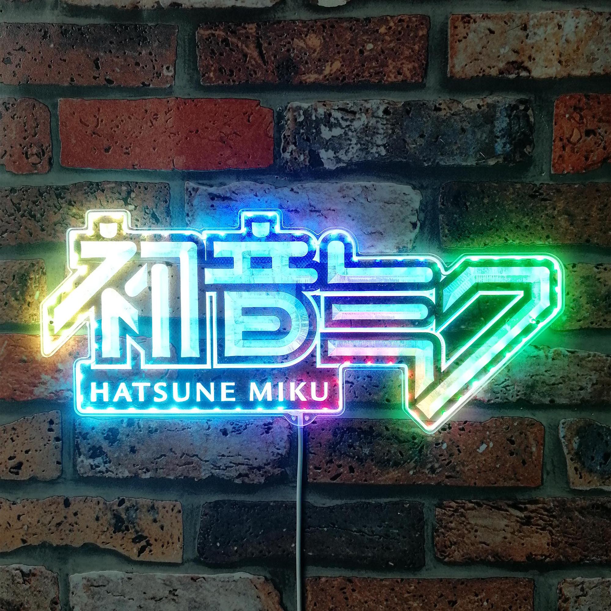 Hatsune Miku Dynamic RGB Edge Lit LED Sign