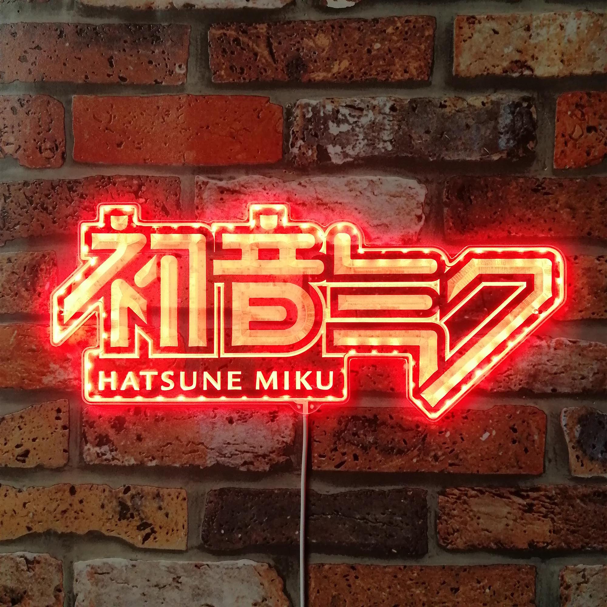 Hatsune Miku Dynamic RGB Edge Lit LED Sign