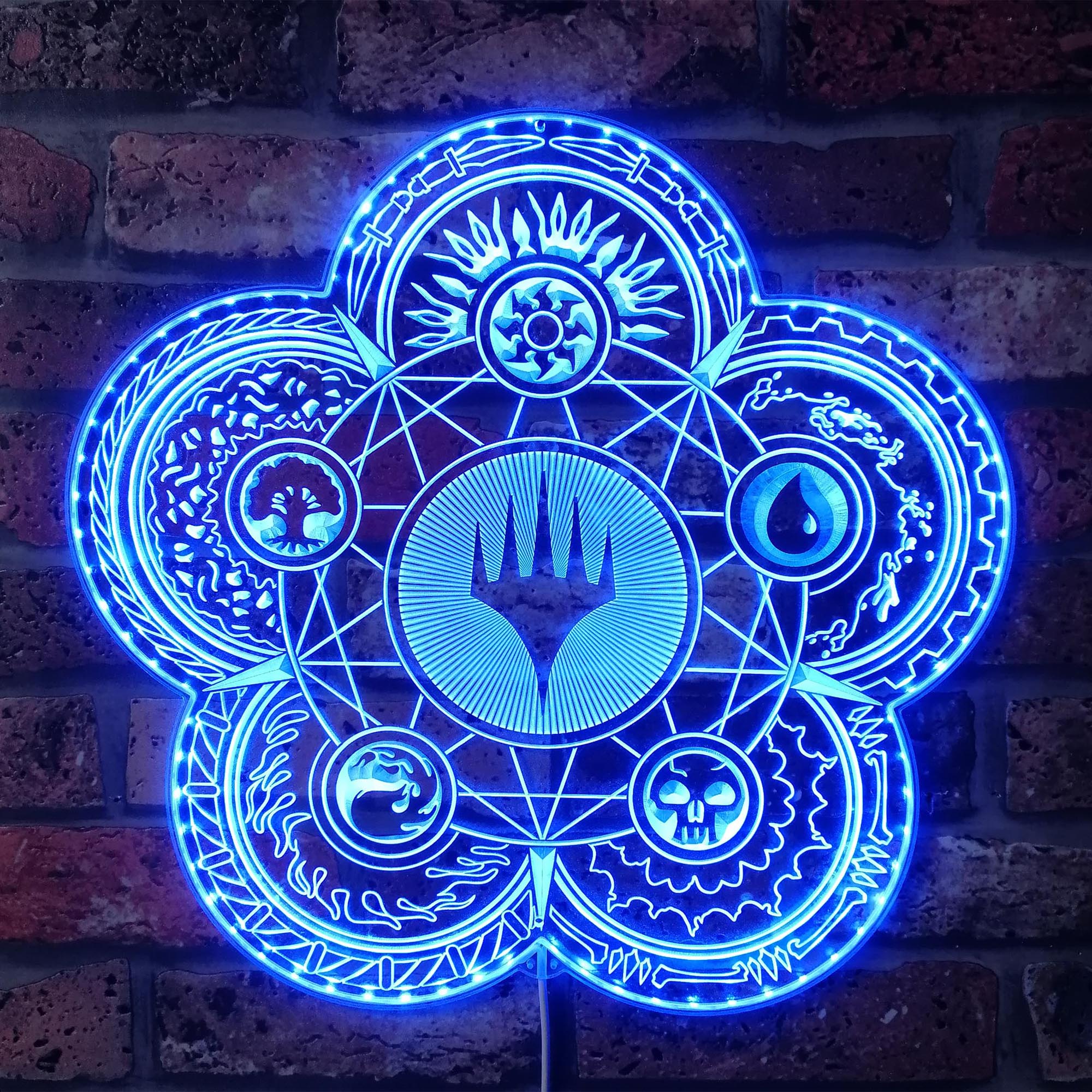 Magic the Gathering Dynamic RGB Edge Lit LED Sign