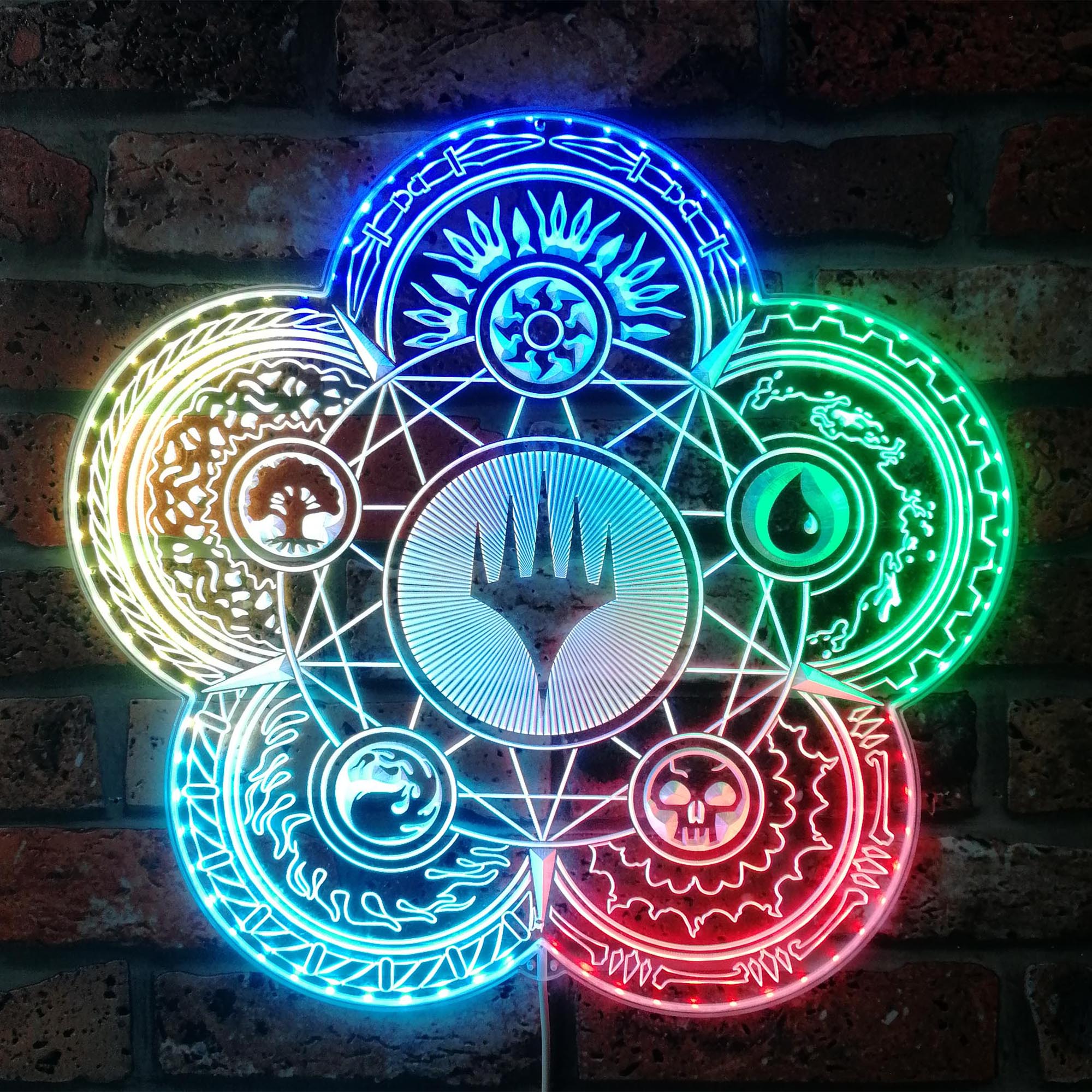 Magic the Gathering Dynamic RGB Edge Lit LED Sign