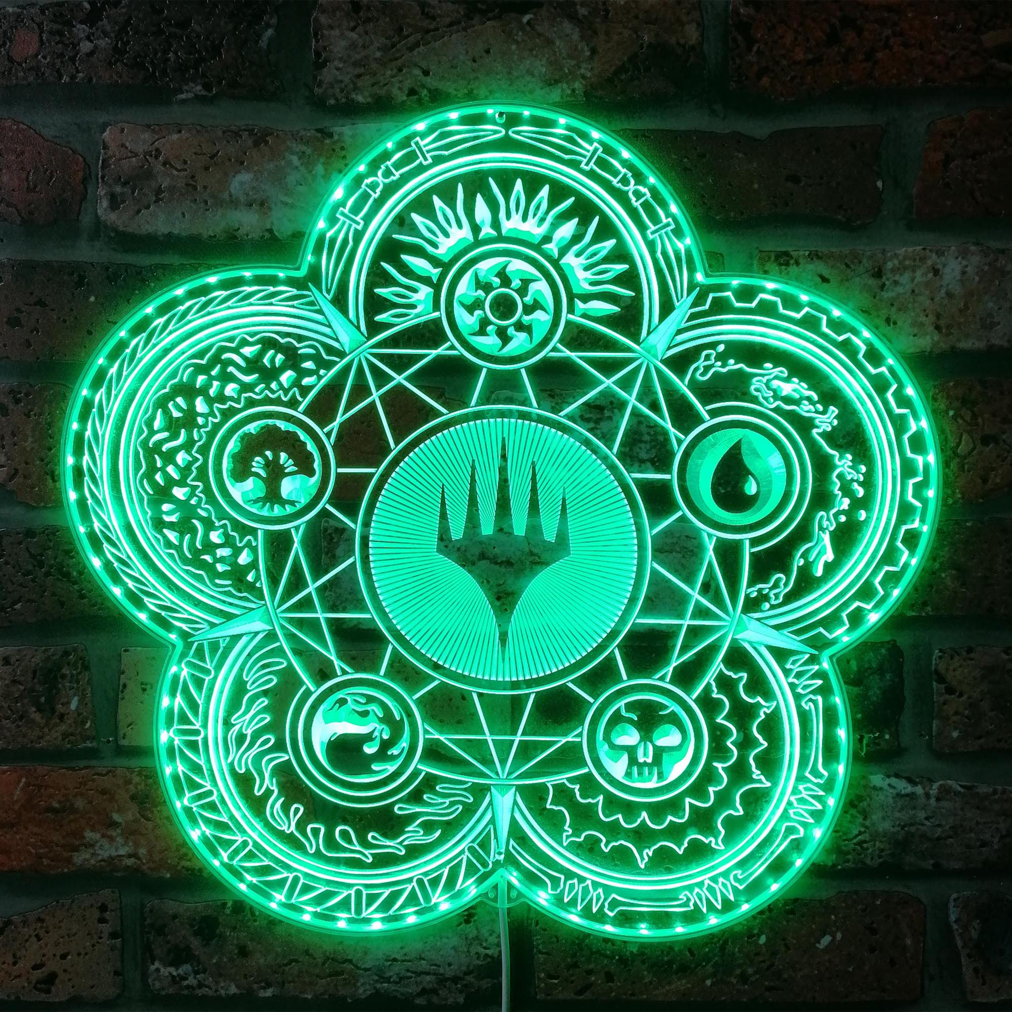 Magic the Gathering Dynamic RGB Edge Lit LED Sign