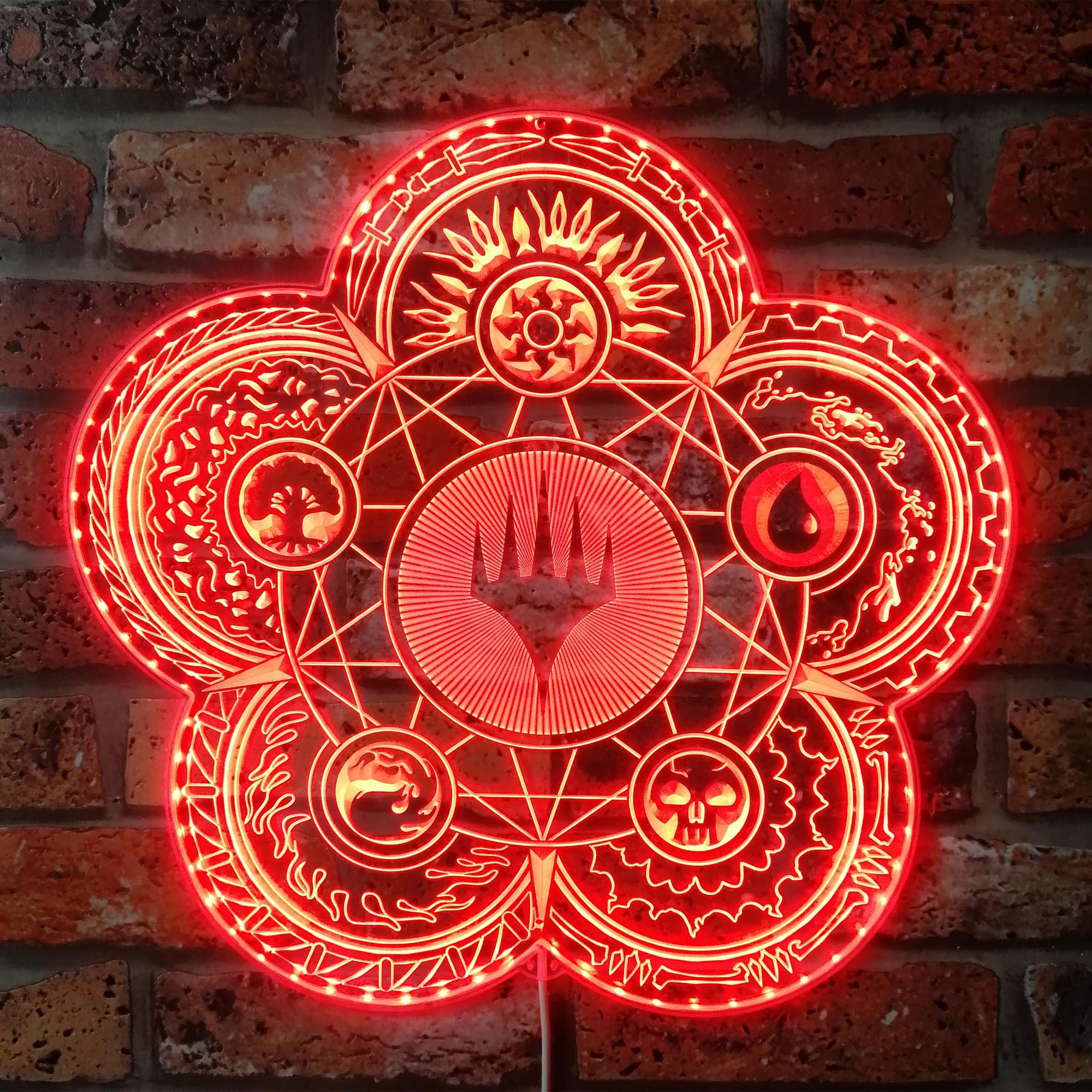 Magic the Gathering Dynamic RGB Edge Lit LED Sign