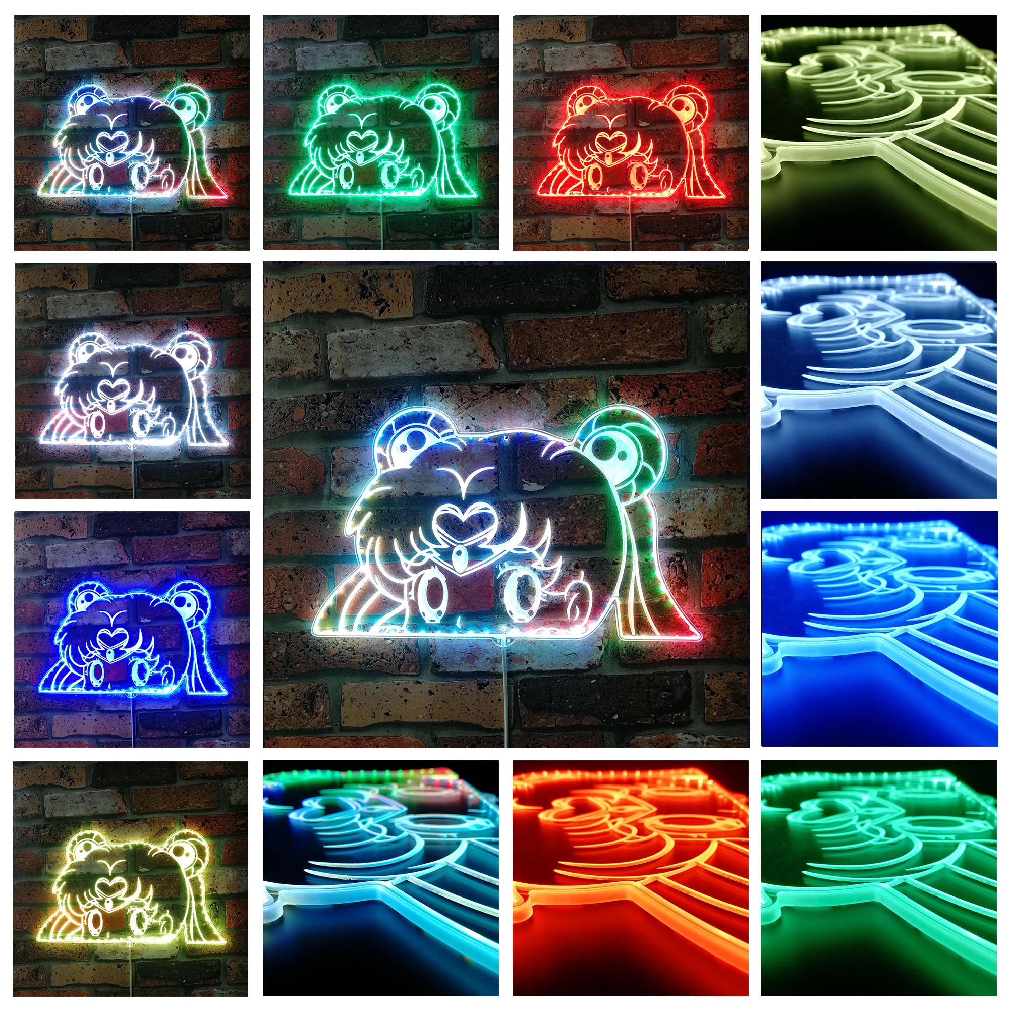 Sailor Moon Dynamic RGB Edge Lit LED Sign