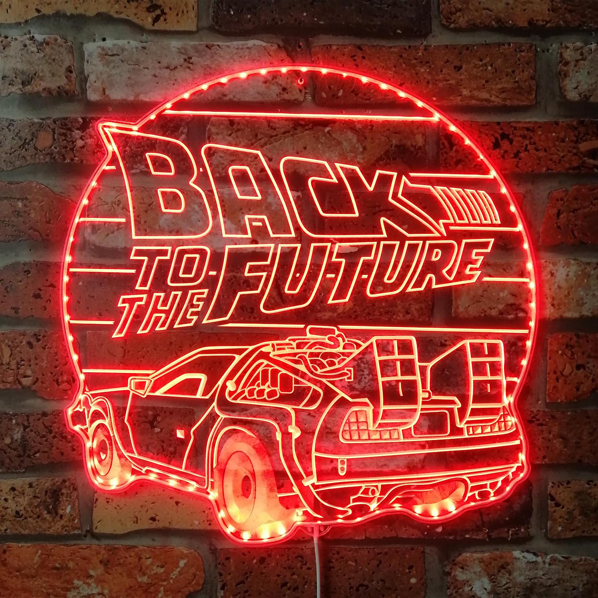 Back to the Future Home Theater RGB Edge Lit LED Sign