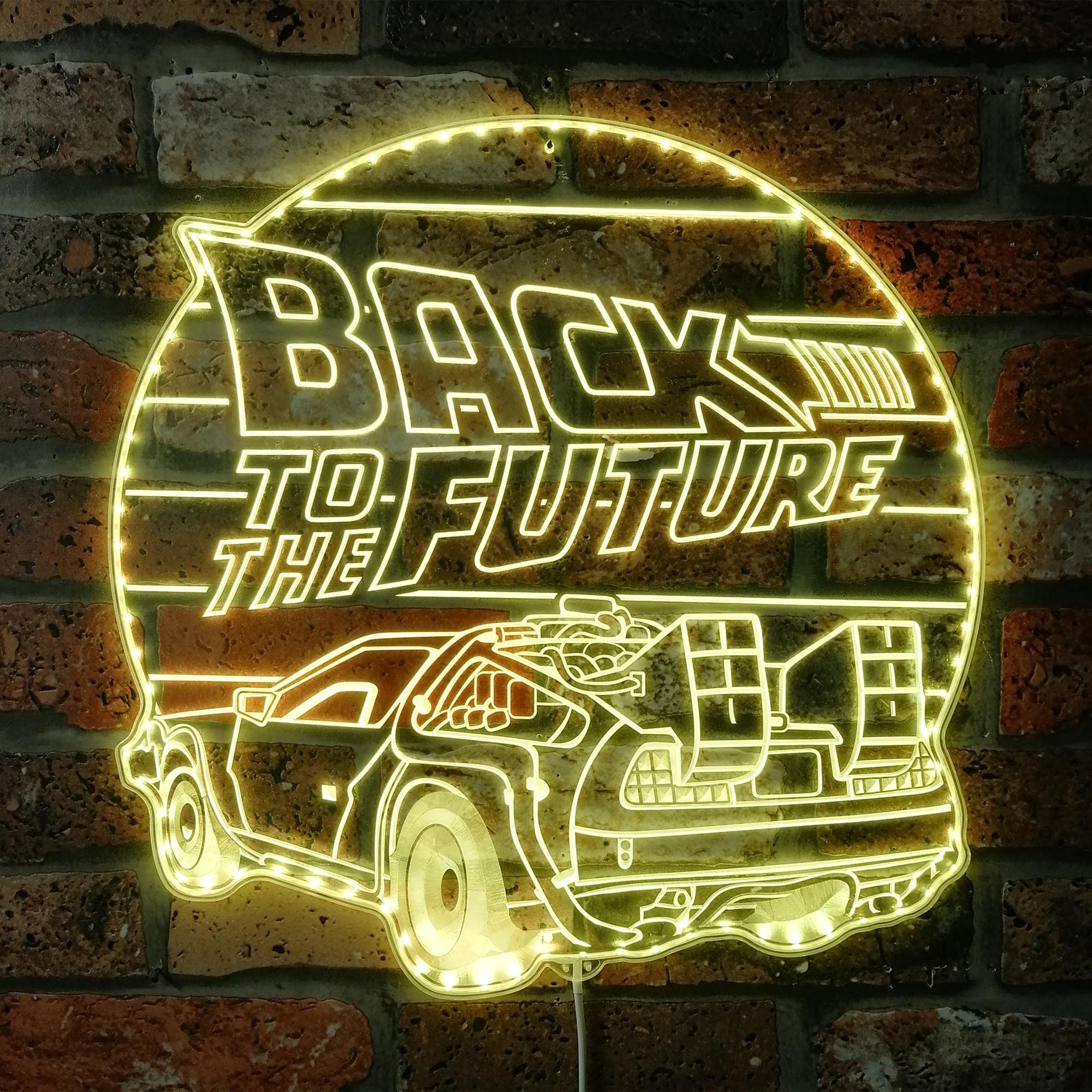 Back to the Future Home Theater RGB Edge Lit LED Sign