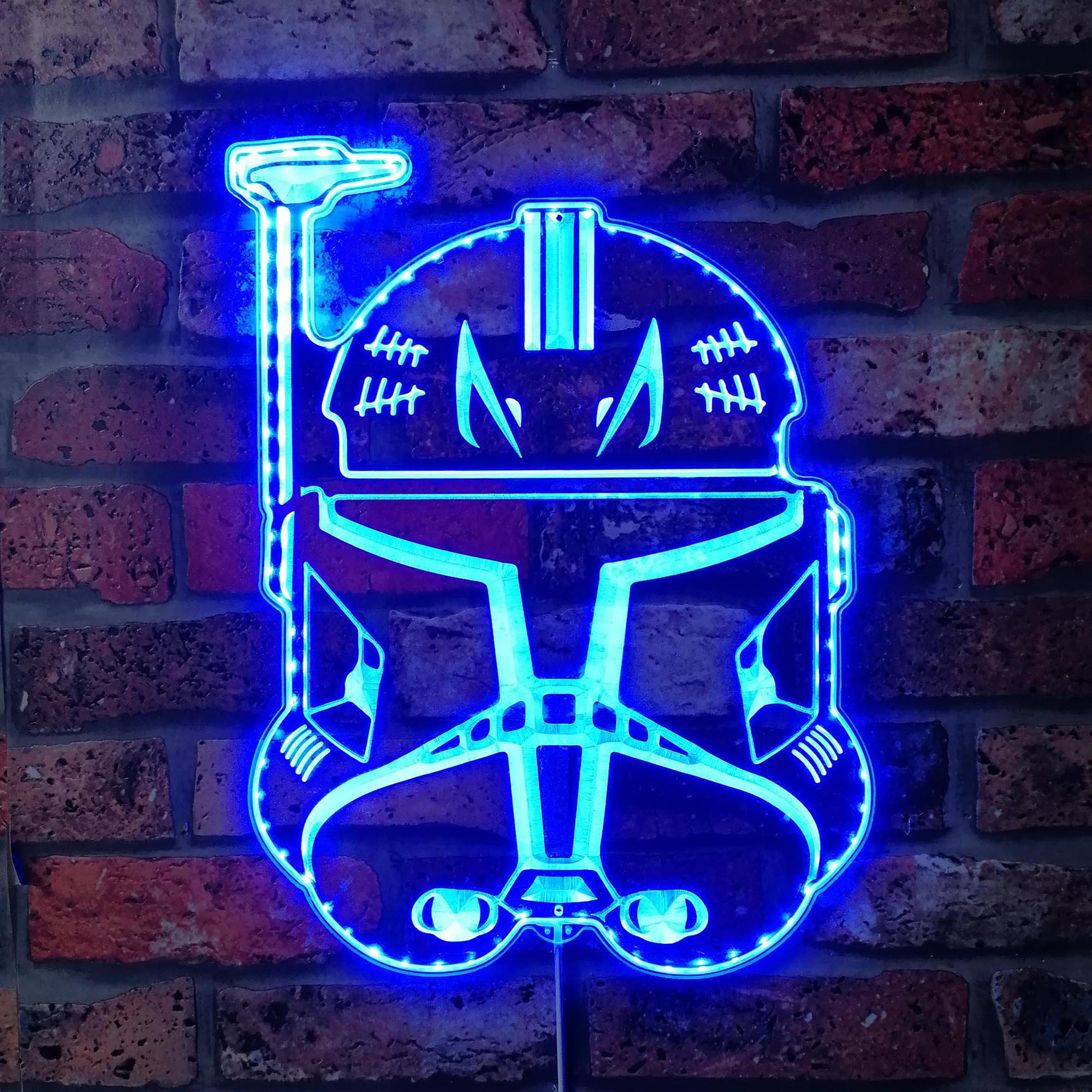 Captain Rex Star Wars Dynamic RGB Edge Lit LED Sign