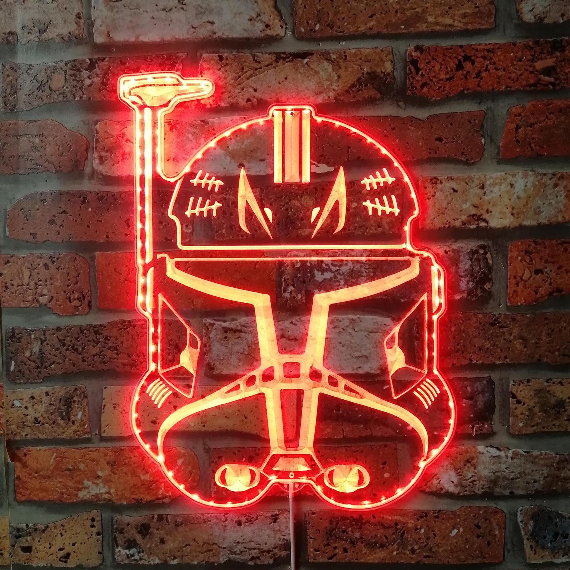 Captain Rex Star Wars Dynamic RGB Edge Lit LED Sign