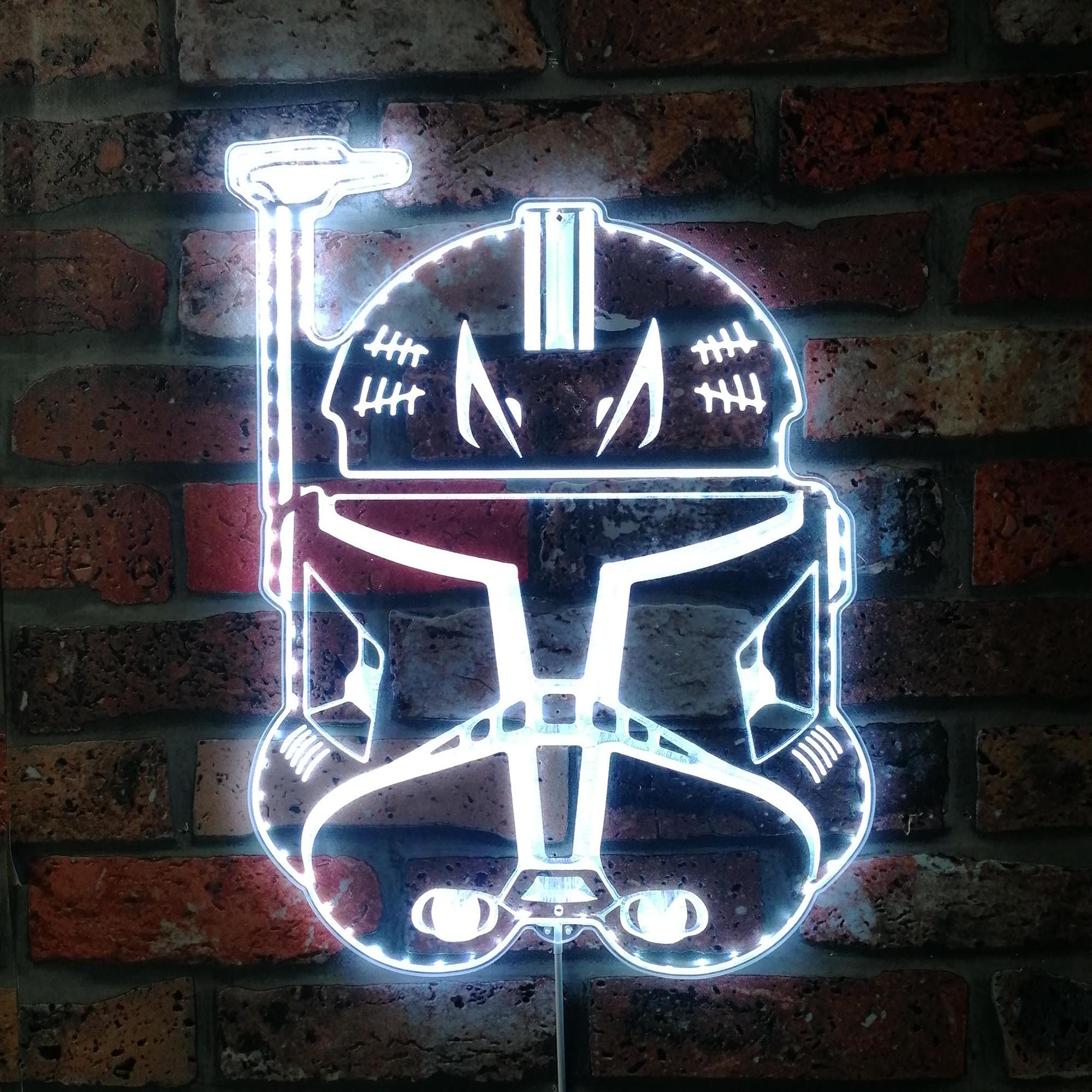 Captain Rex Star Wars Dynamic RGB Edge Lit LED Sign