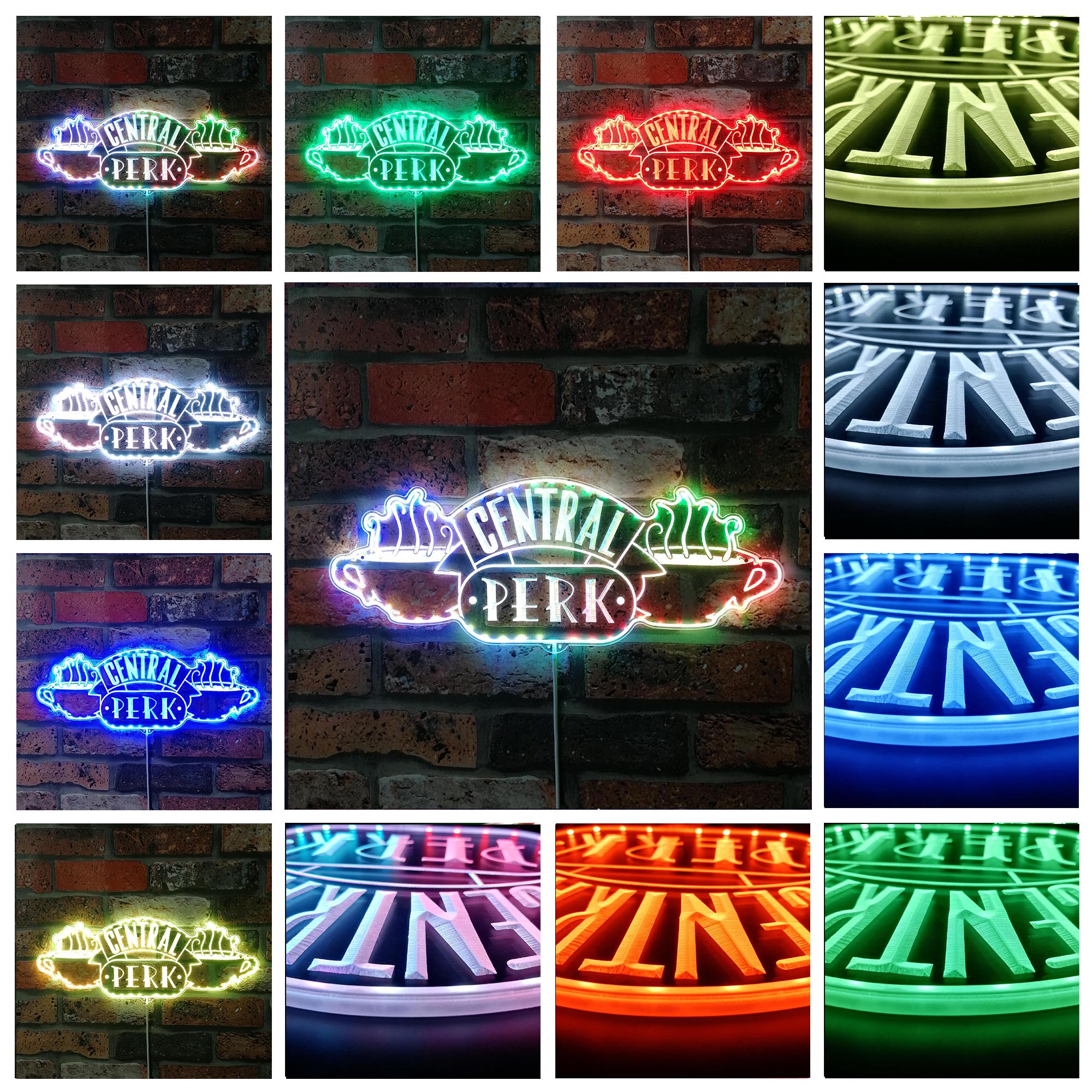 Central Perk Friends Dynamic RGB Edge Lit LED Sign