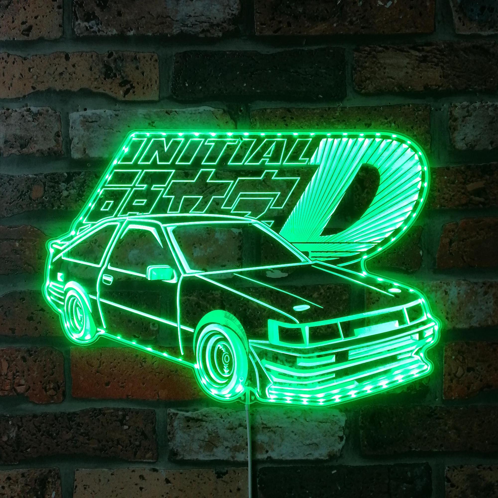 Initial D AE86 Dynamic RGB Edge Lit LED Sign