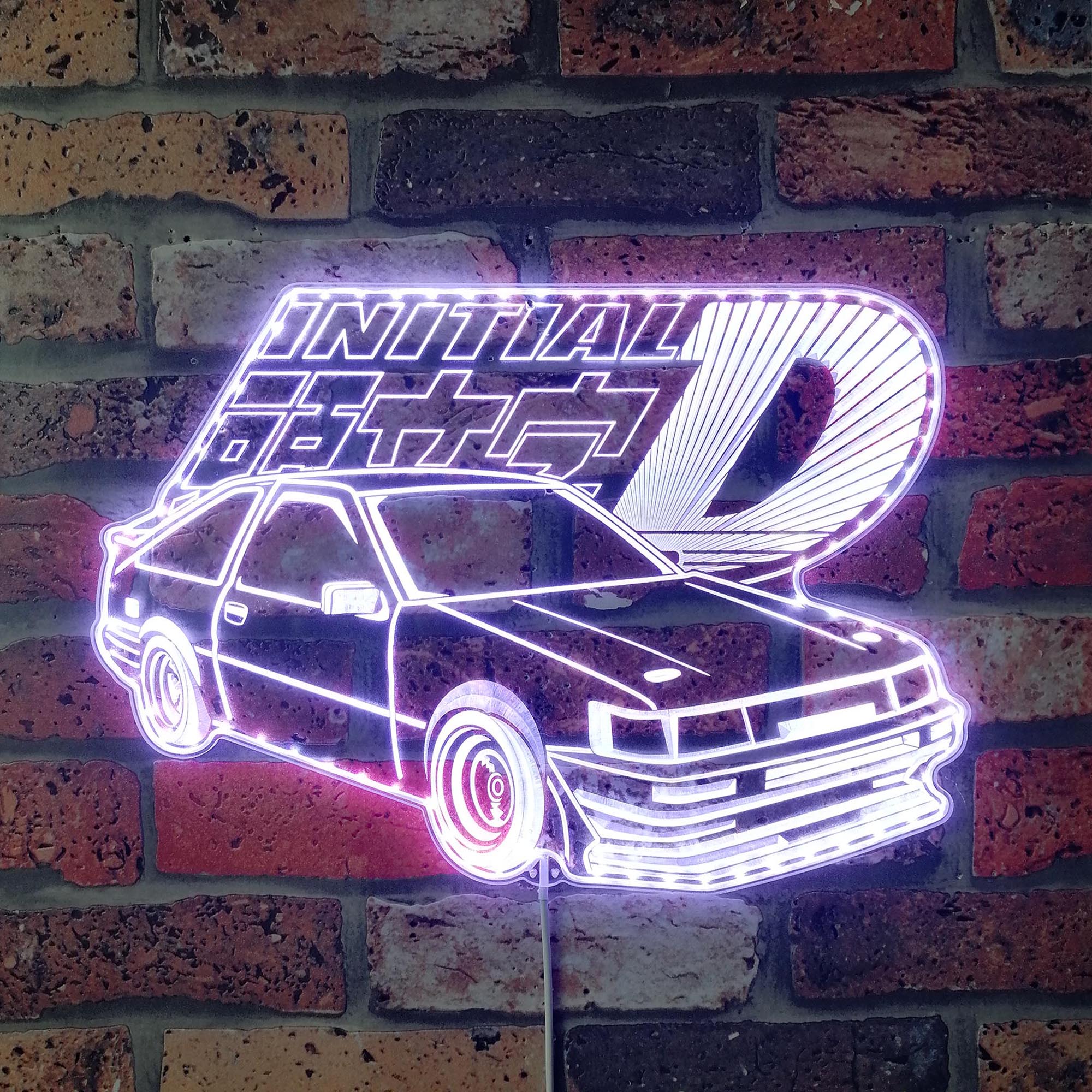 Initial D AE86 Dynamic RGB Edge Lit LED Sign