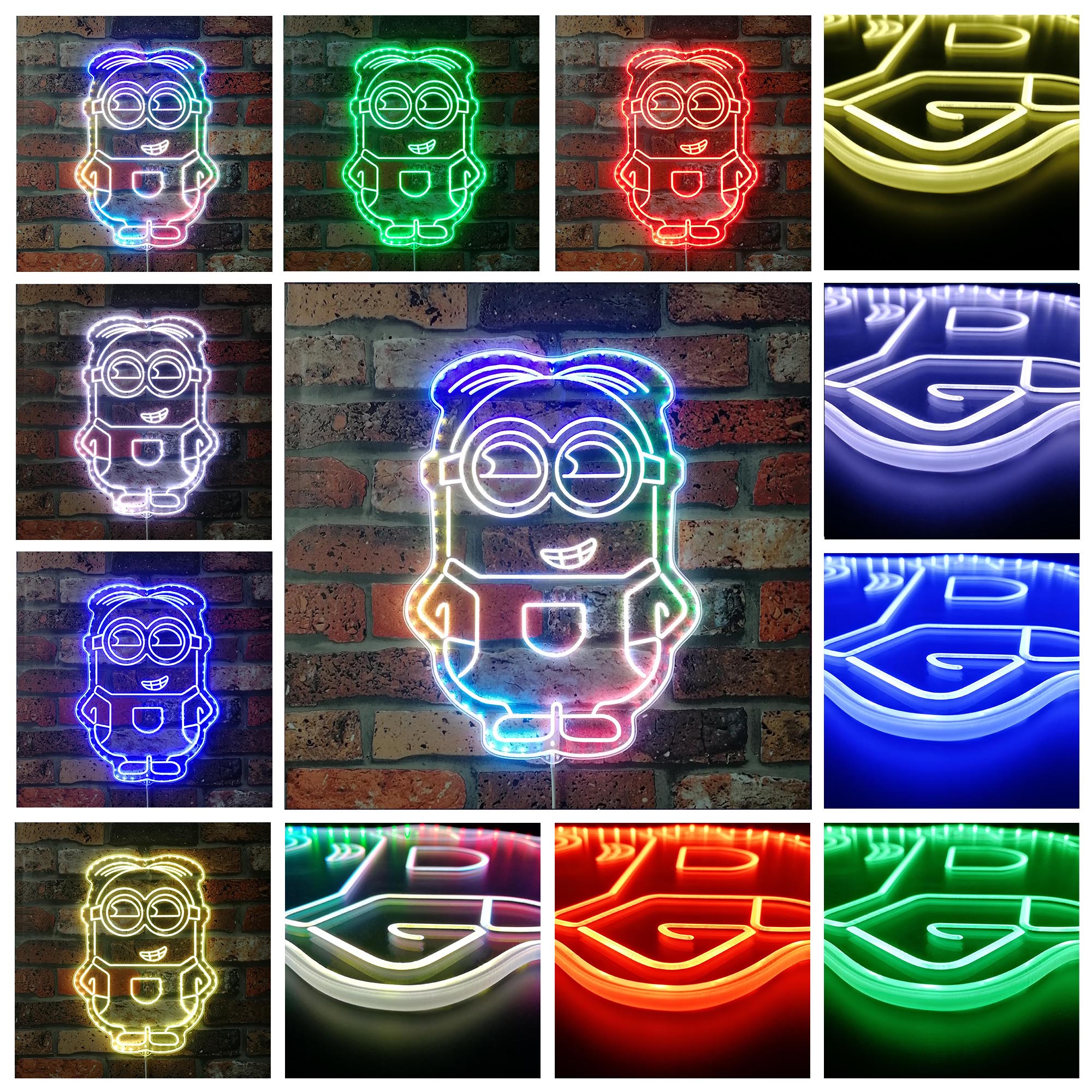 Despicable Me Minions Dynamic RGB Edge Lit LED Sign