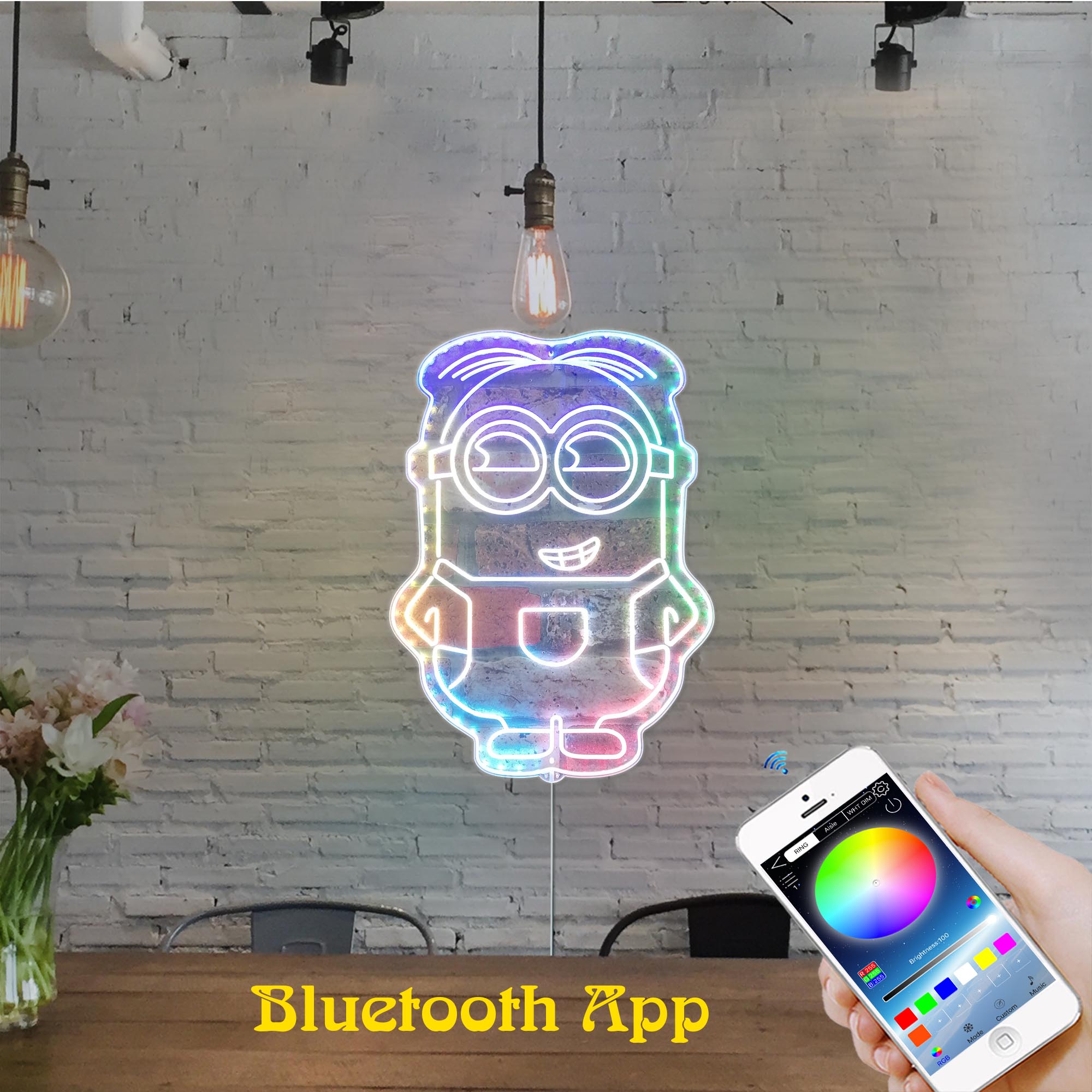 Despicable Me Minions Dynamic RGB Edge Lit LED Sign