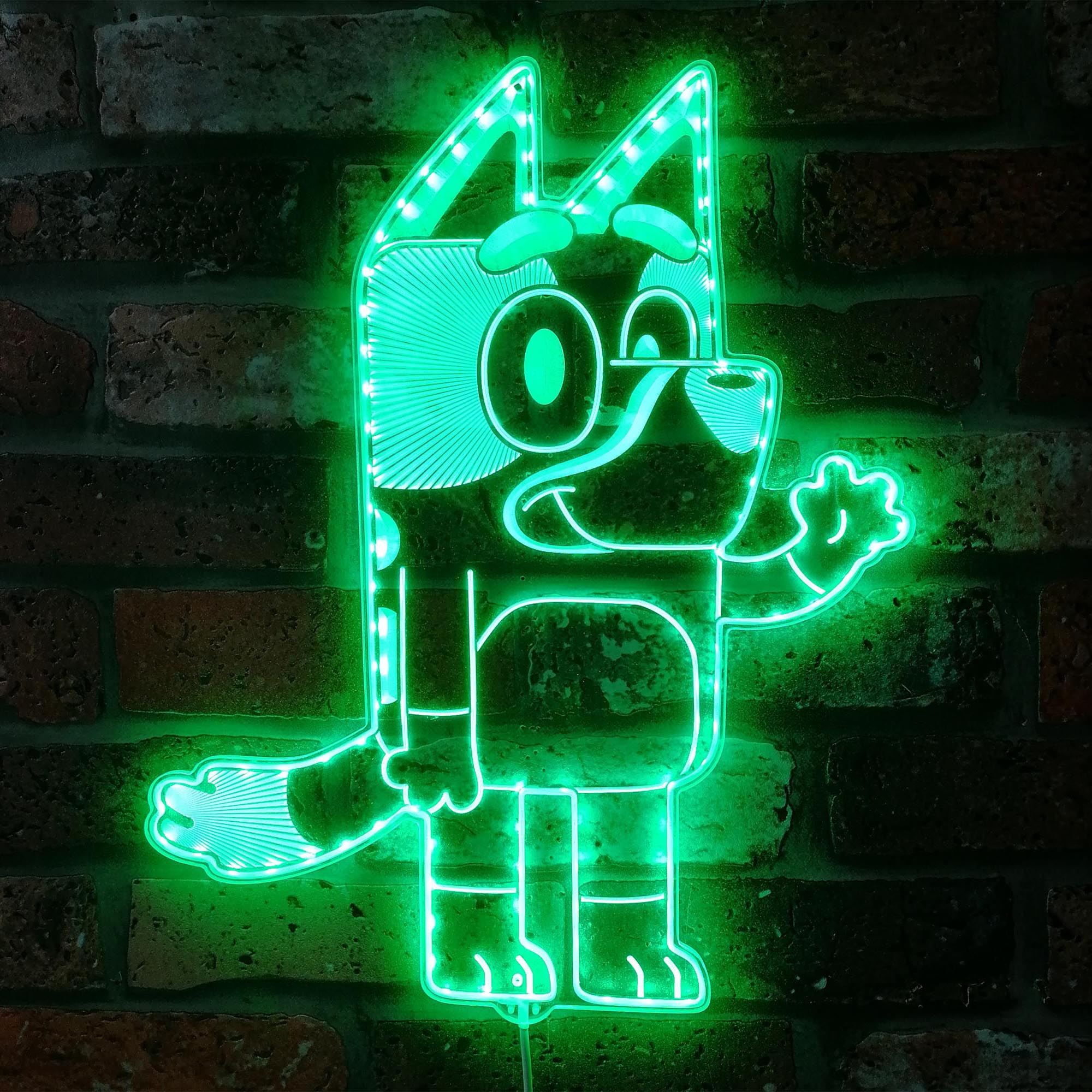 Bluey Heeler Dynamic RGB Edge Lit LED Sign