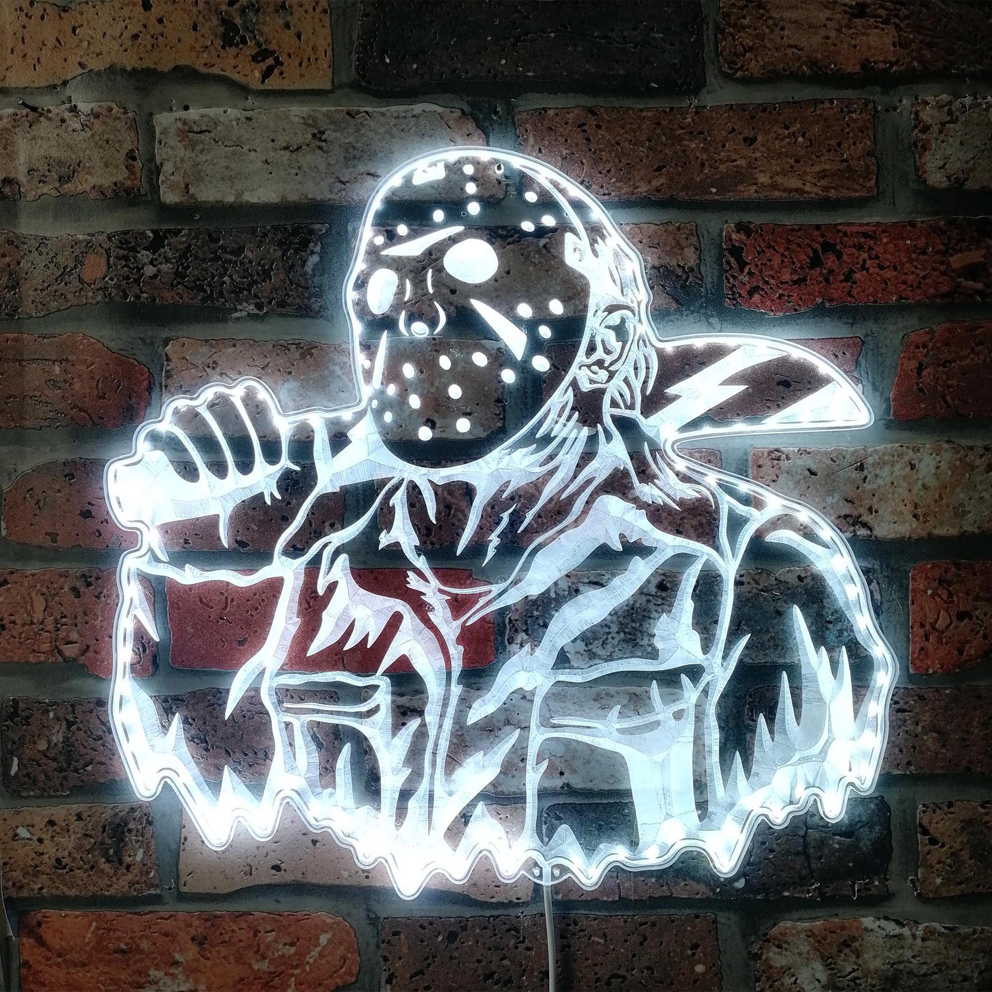 Jason Friday the 13th Dynamic RGB Edge Lit LED Sign