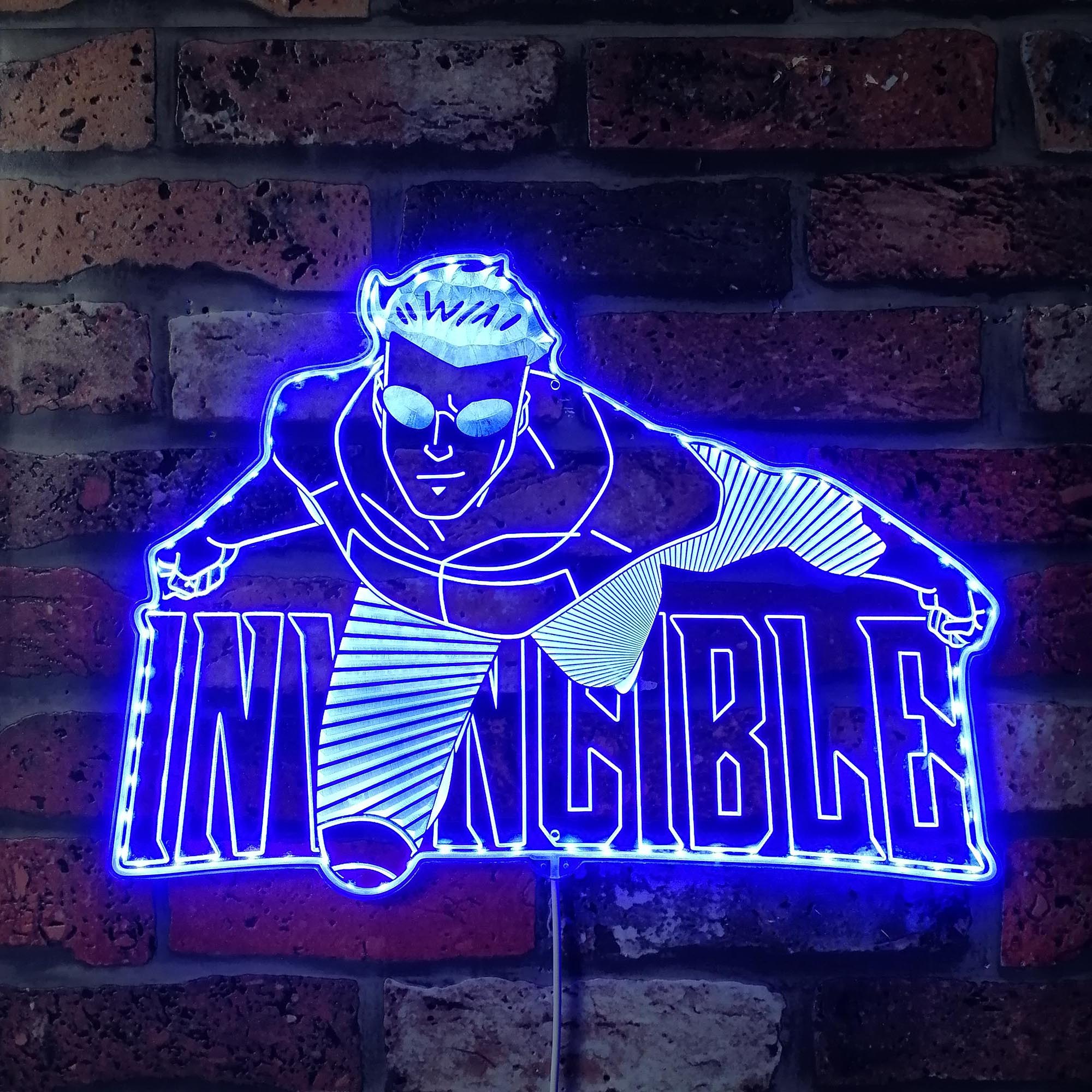 Invincible Dynamic RGB Edge Lit LED Sign