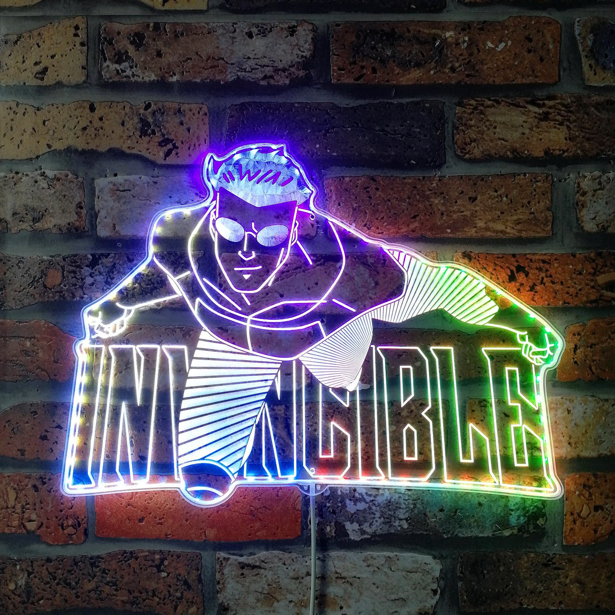 Invincible Dynamic RGB Edge Lit LED Sign